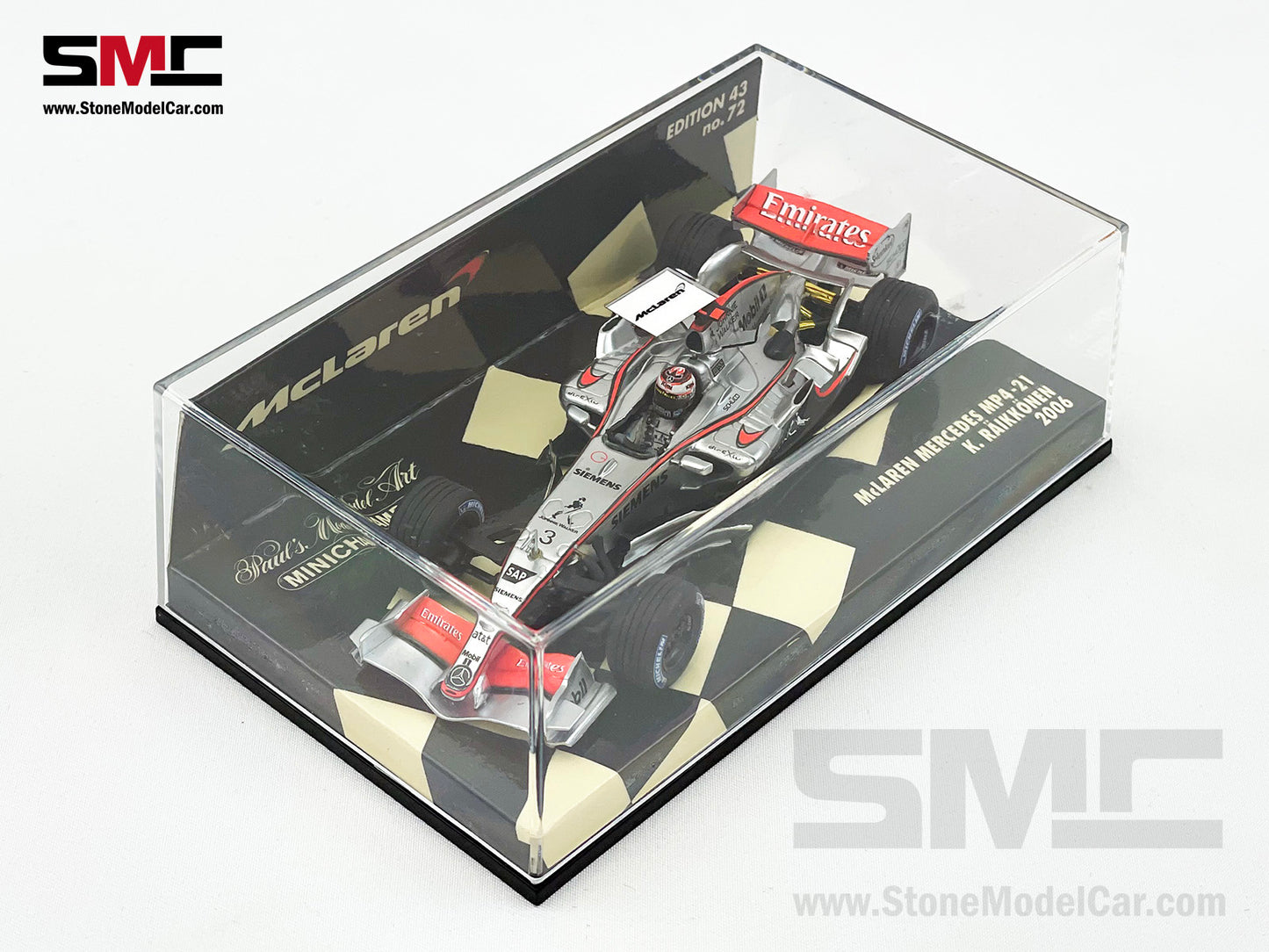 Mclaren F1 MP4-21 #3 Kimi Raikkonen Ice Man Year 2006 1:43 MINICHAMPS