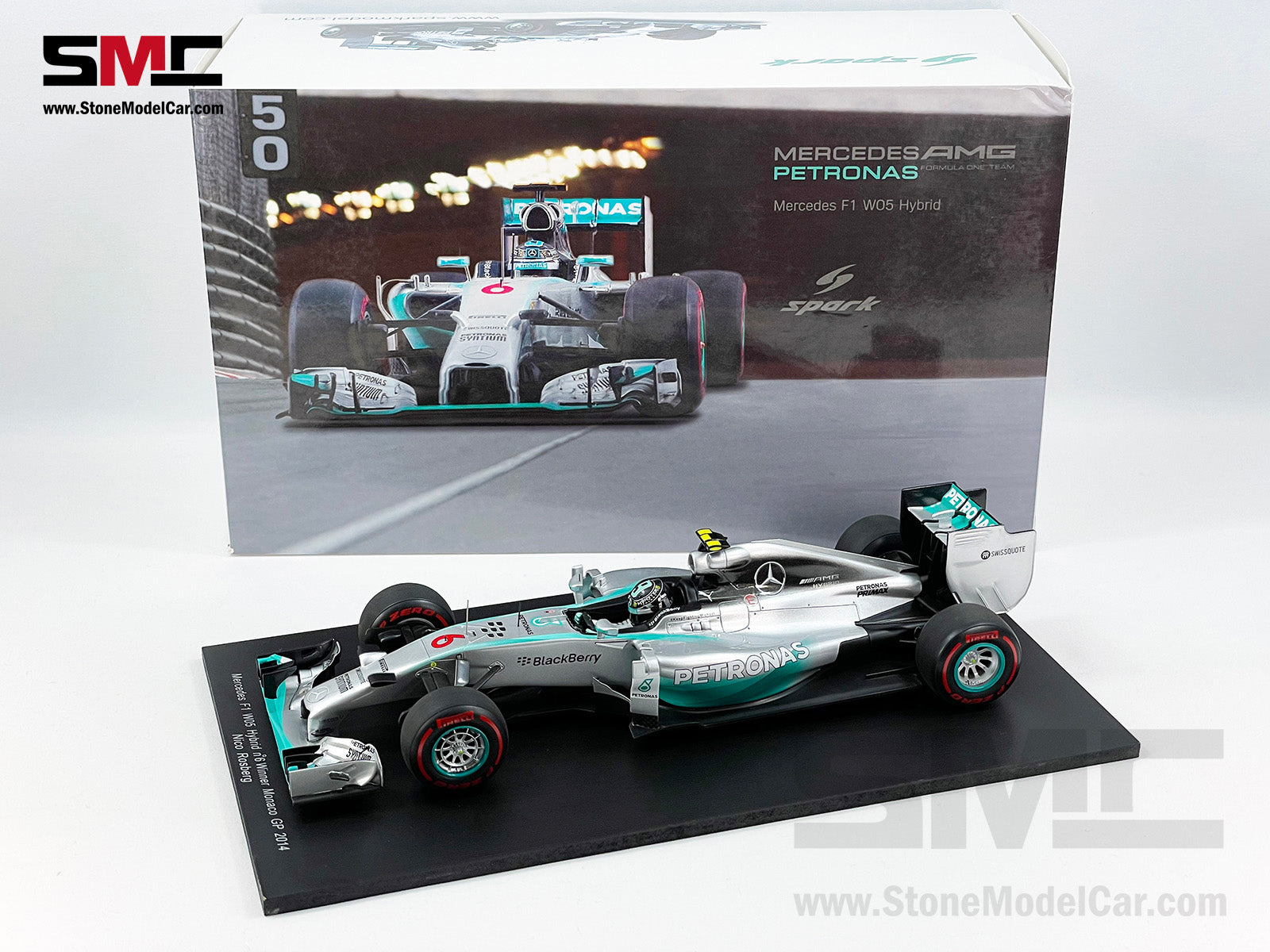 ミニカー nico rosberg mercedes amg petronas F1 Mercedes AMG Petronas F1 W05 #6 Nico Rosberg Monaco GP Winner 2014