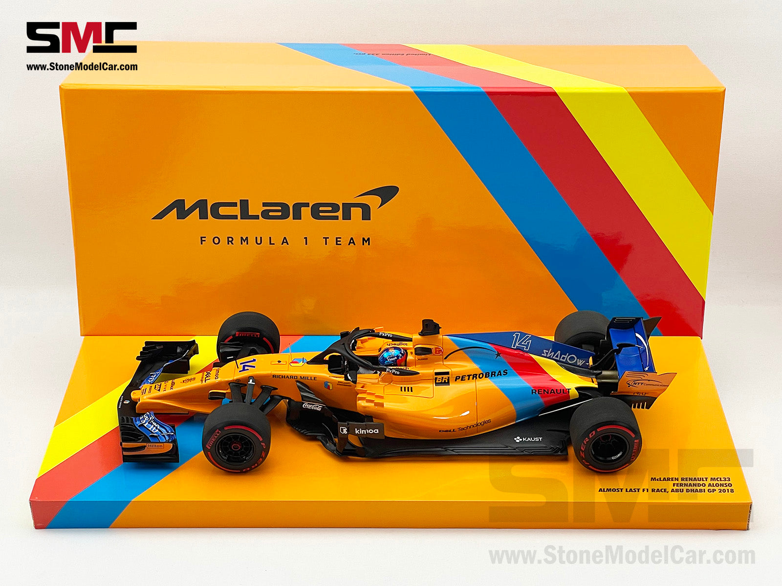 McLaren F1 MCL33 #14 Fernando Alonso Abu Dhabi GP 2018 1st