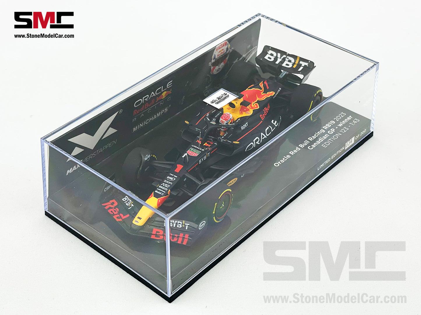 Red Bull F1 RB19 #1 Max Verstappen Canadian GP 2023 World Champion 1:43 MINICHAMPS