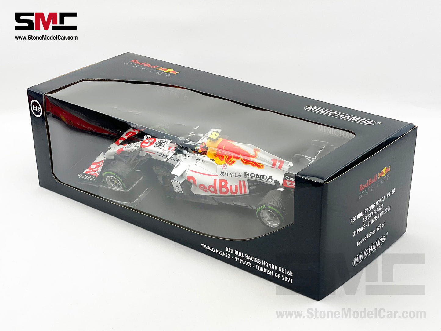 Red Bull F1 RB16B #11 Sergio Perez Turkish 2021 Special Livery 1:18 Minichamps 110211611