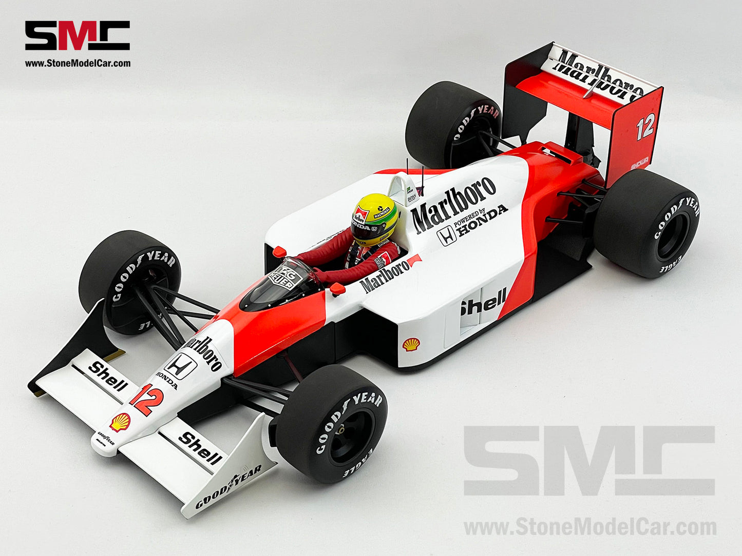 Mclaren F1 MP4/4 Ayrton Senna Japan 1988 World Champion 1:12 MINICHAMPS with Decal