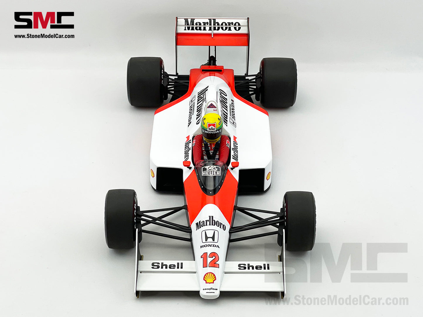 Mclaren F1 MP4/4 Ayrton Senna Japan 1988 World Champion 1:12 MINICHAMPS with Decal