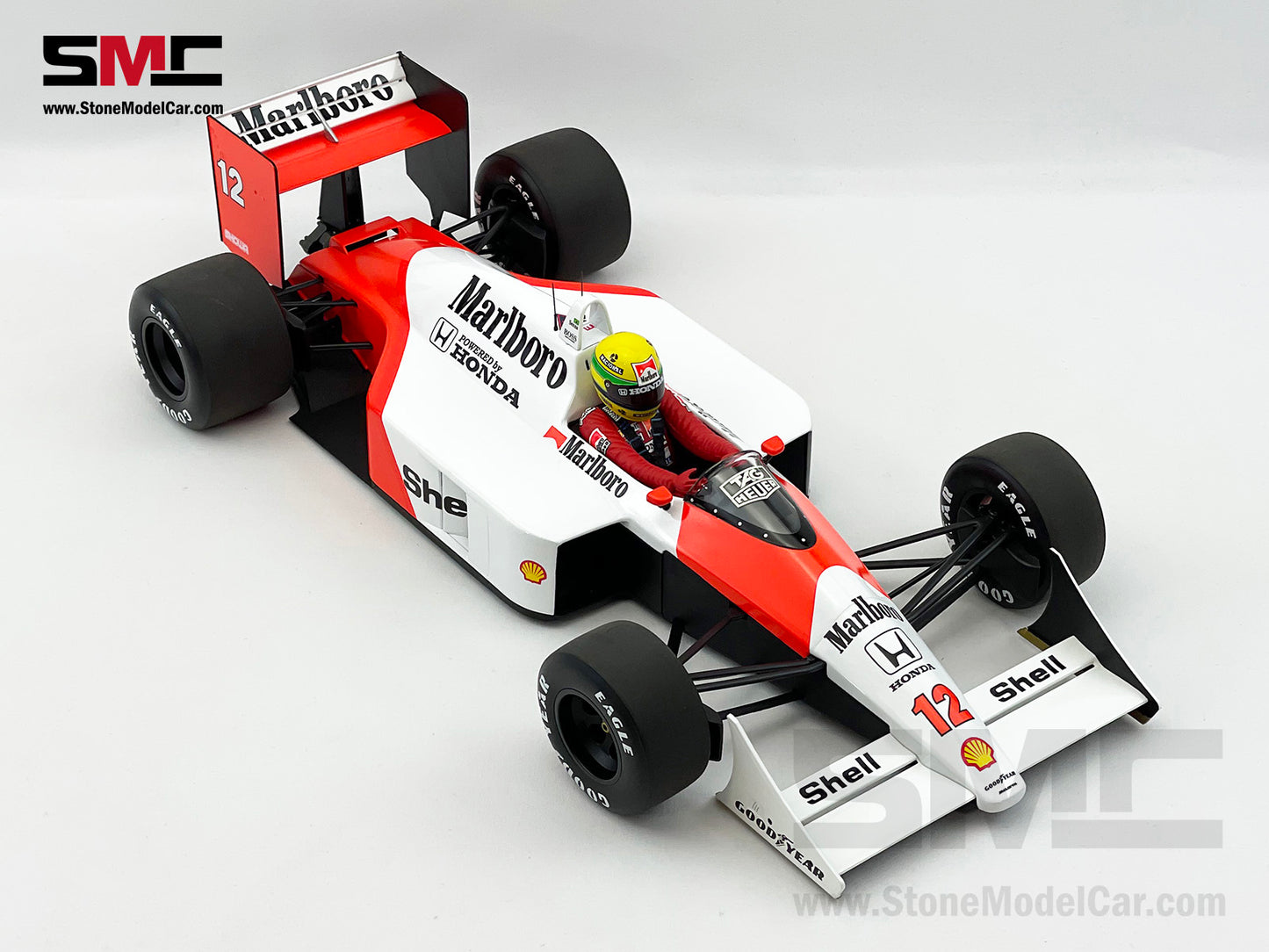 Mclaren F1 MP4/4 Ayrton Senna Japan 1988 World Champion 1:12 MINICHAMPS with Decal
