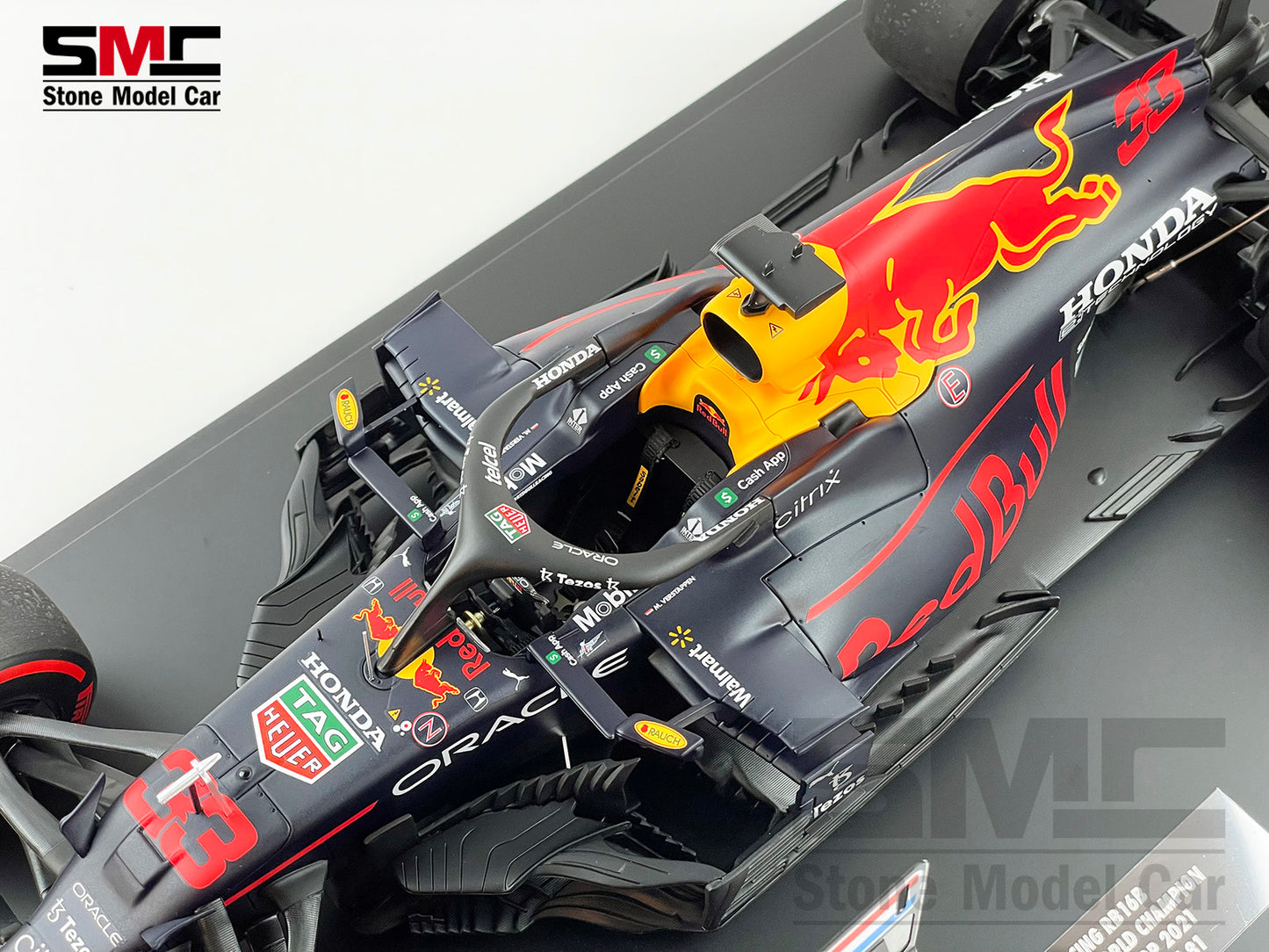 #33 Max Verstappen 2021 World Champion Red Bull F1 RB16B Abu Dhabi GP 1:12 MINICHAMPS with Figure