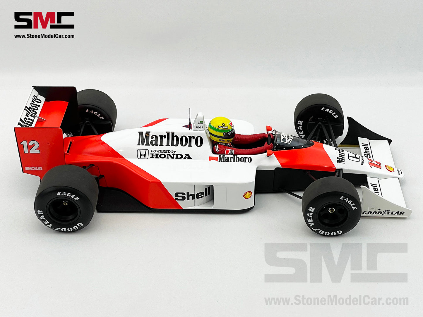 Mclaren F1 MP4/4 Ayrton Senna Japan 1988 World Champion 1:12 MINICHAMPS with Decal