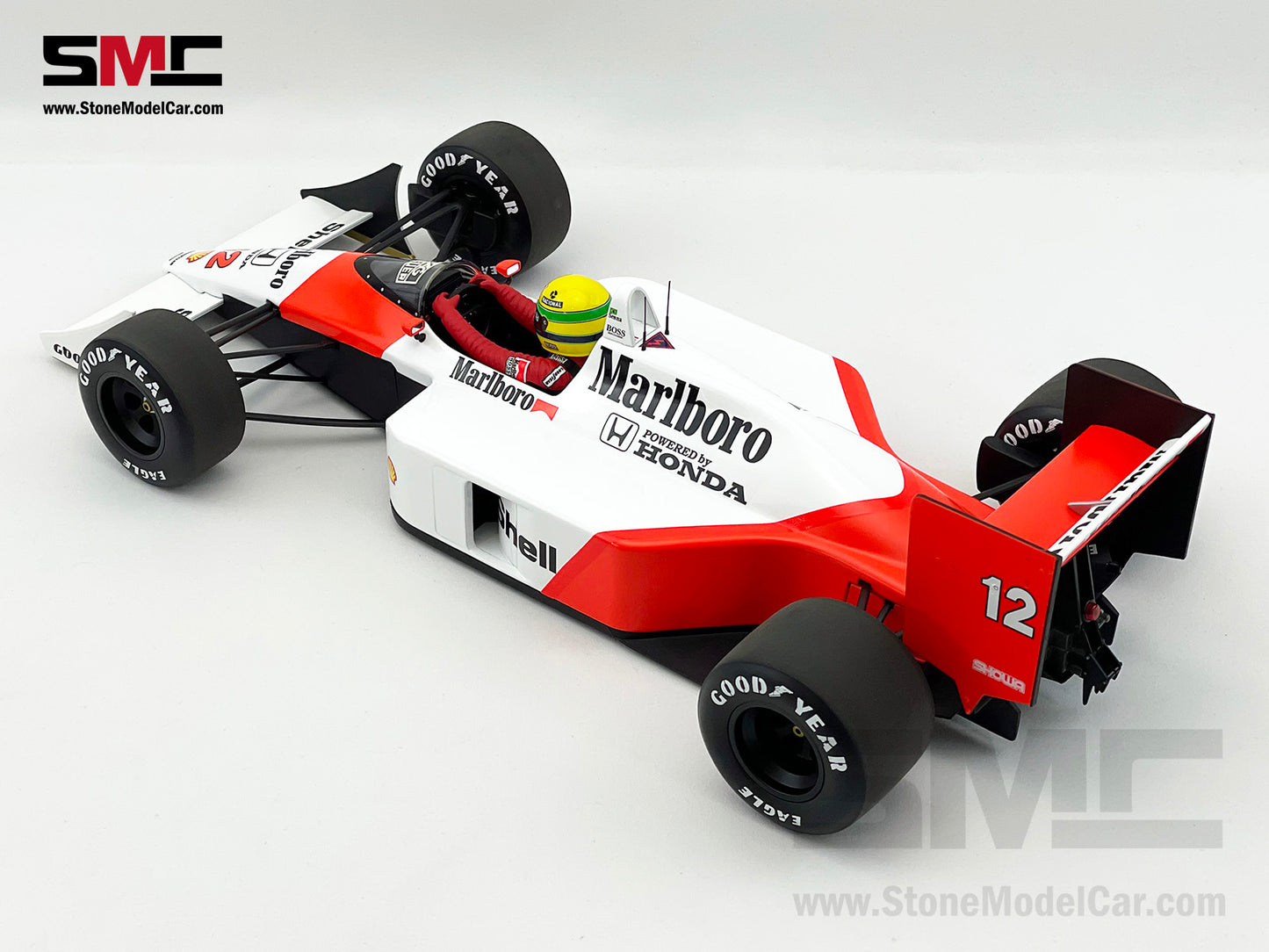 Mclaren F1 MP4/4 Ayrton Senna Japan 1988 World Champion 1:12 MINICHAMPS with Decal