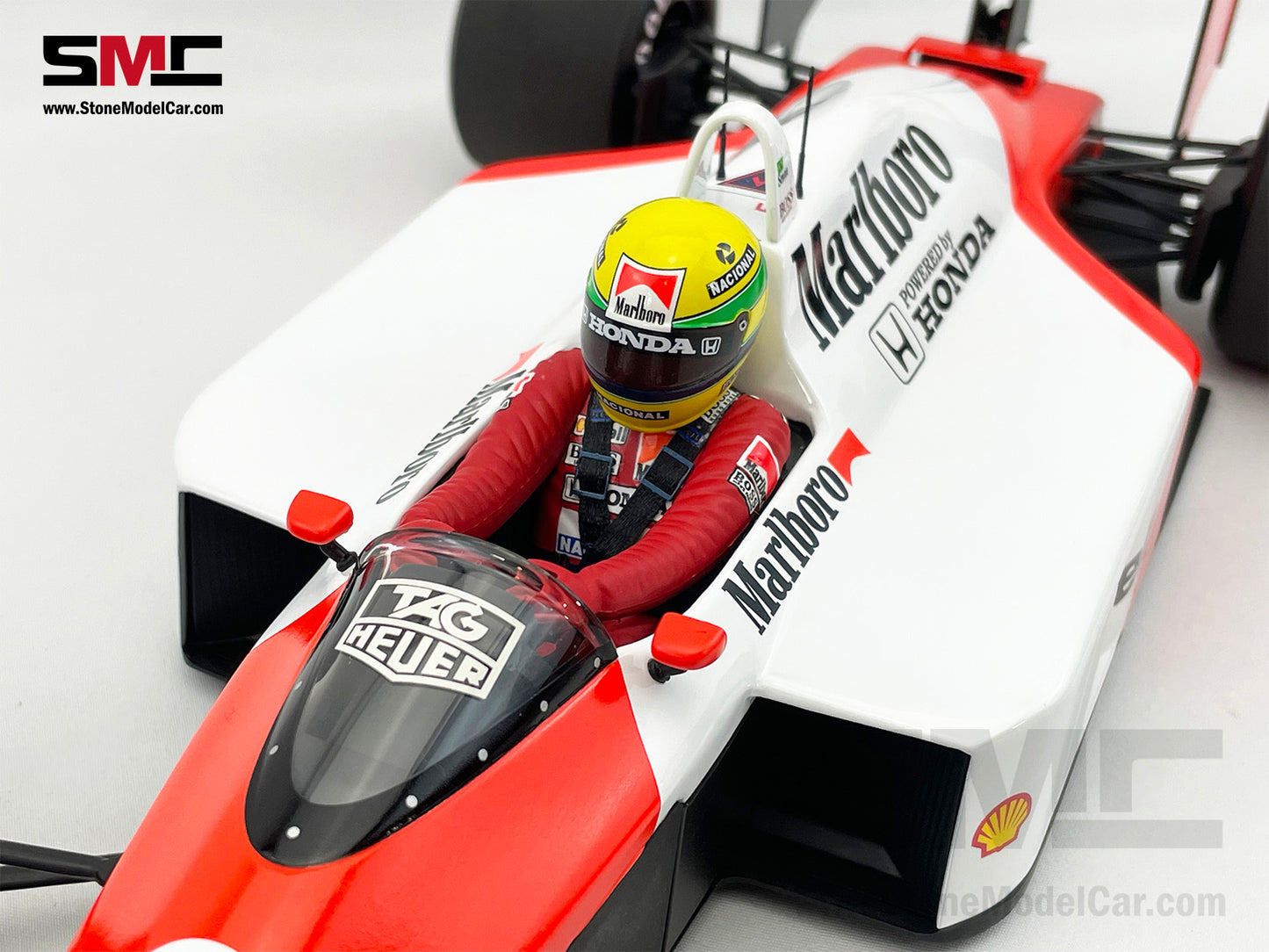 Mclaren F1 MP4/4 Ayrton Senna Japan 1988 World Champion 1:12 MINICHAMPS with Decal