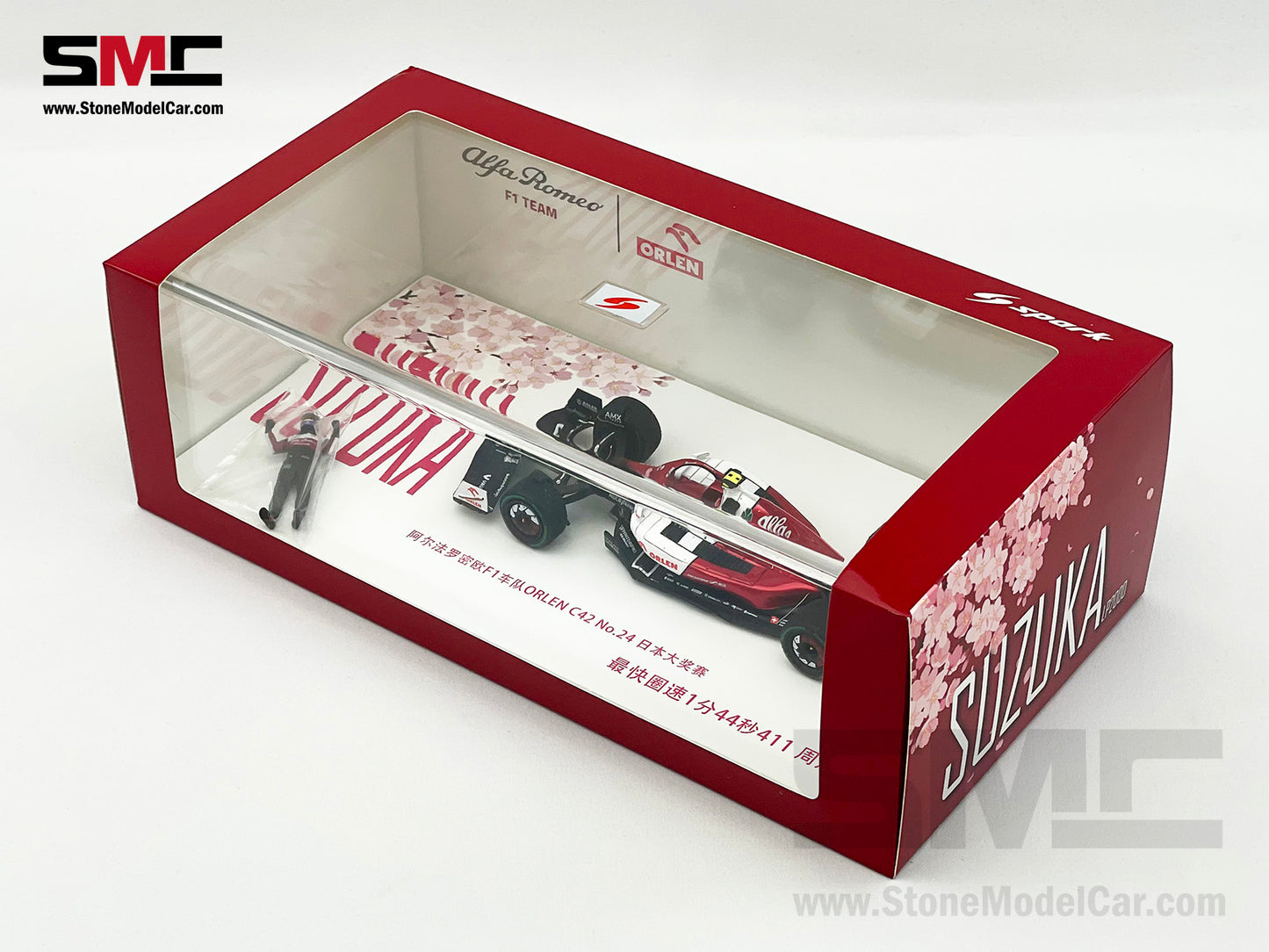 2022 Alfa Romeo Sauber F1 C42 #24 Zhou Guanyu Japan GP Fast Lap 1:43 Spark