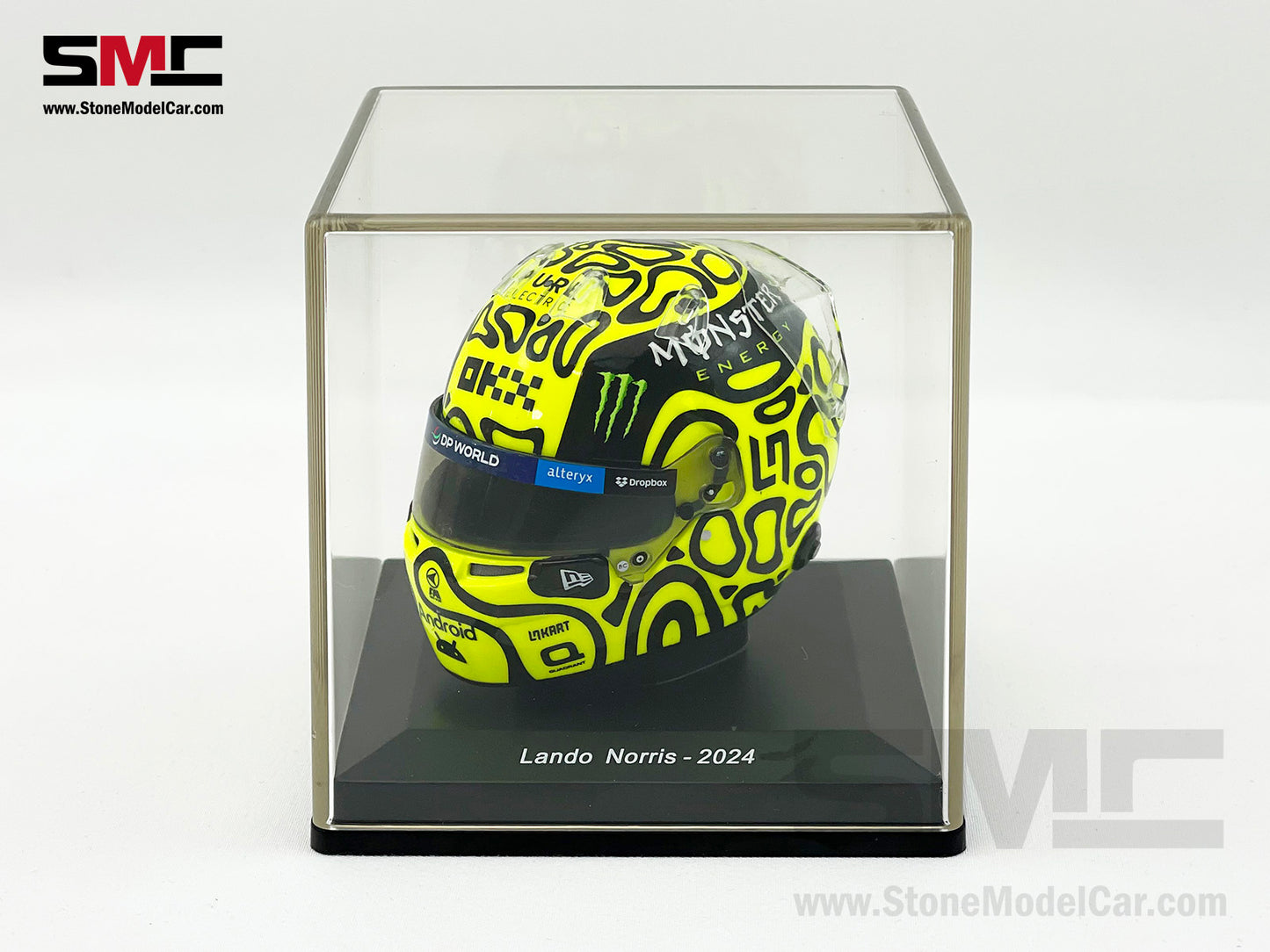 McLaren F1 MCL38 #4 Lando Norris Miami GP 2024 1st Career Win Spark 1:5 Miniature Helmet