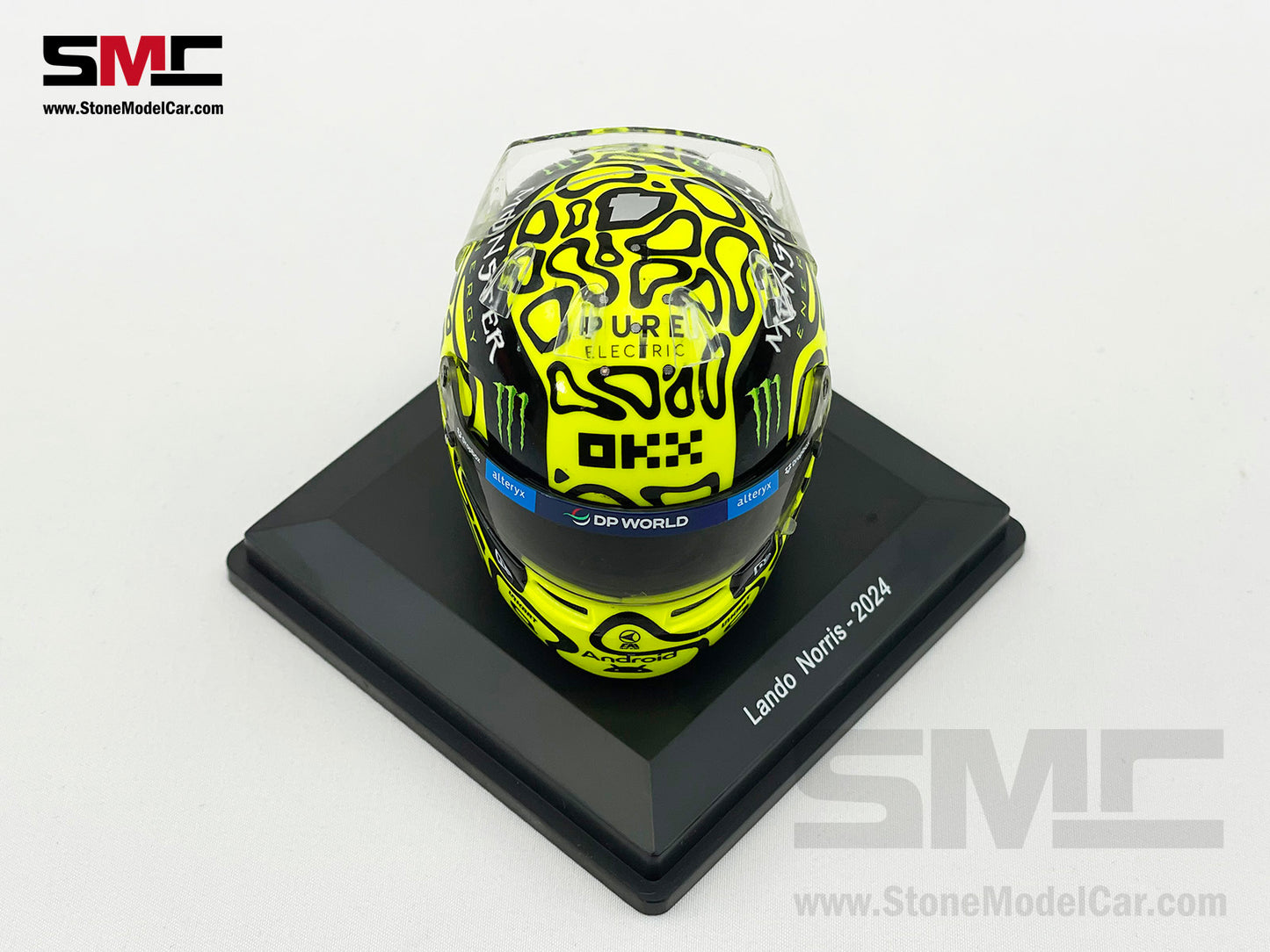 McLaren F1 MCL38 #4 Lando Norris Miami GP 2024 1st Career Win Spark 1:5 Miniature Helmet