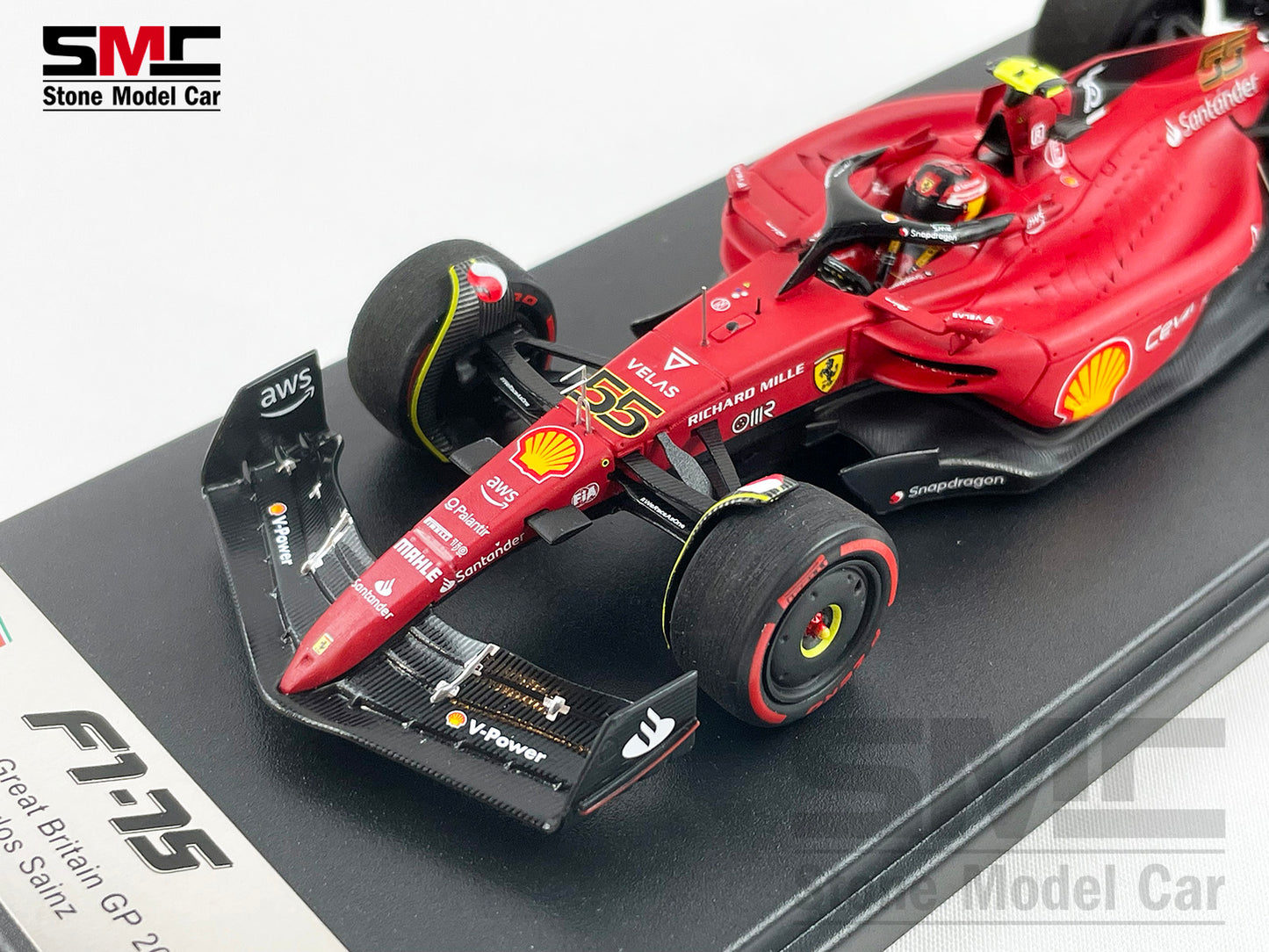 Ferrari F1 F1-75 #55 Carlos Sainz Great Britain GP 1st Win 2022 1:43 Looksmart