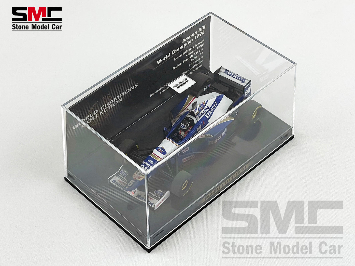 Williams F1 FW18 #5 Damon Hill 1996 World Champion 1:43 MINICHAMPS 436966605