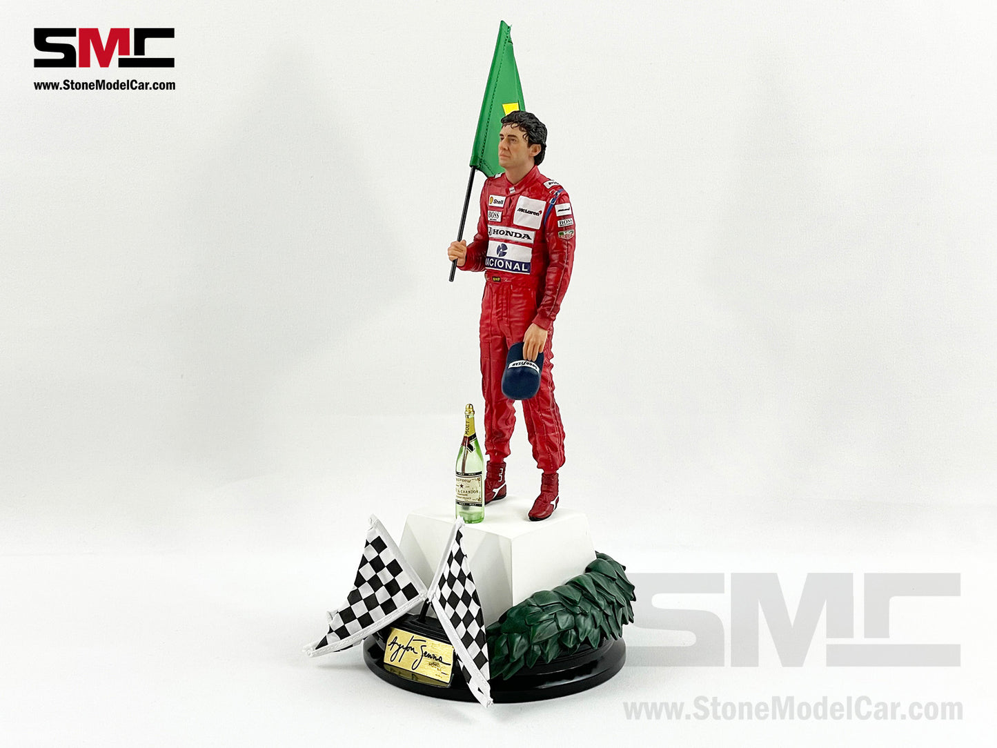 Mclaren F1 MP4/6 #1 Ayrton Senna Brazil GP 1991 World Champion Iron Studios 1:10 Figure