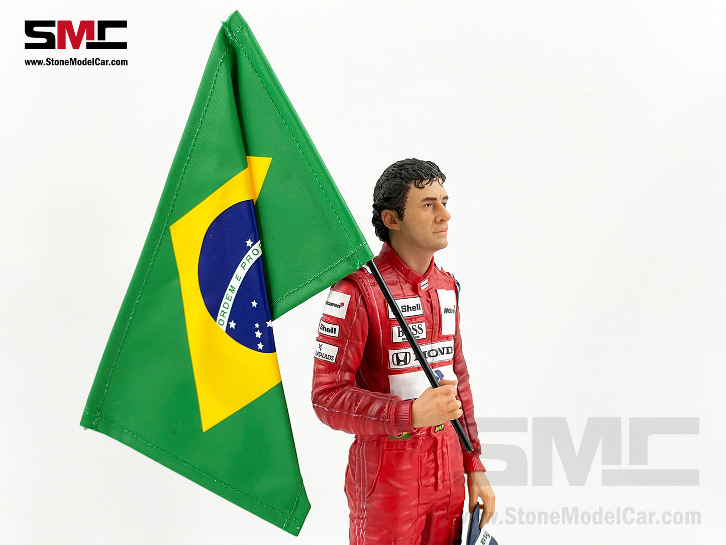 Mclaren F1 MP4/6 #1 Ayrton Senna Brazil GP 1991 World Champion Iron Studios 1:10 Figure