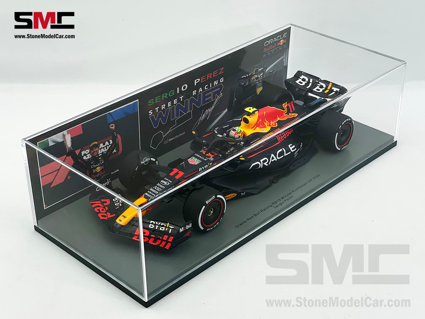 Red Bull F1 RB19 #11 Sergio Perez Azerbaijan GP 2023 Winner Spark 1:18 18S897