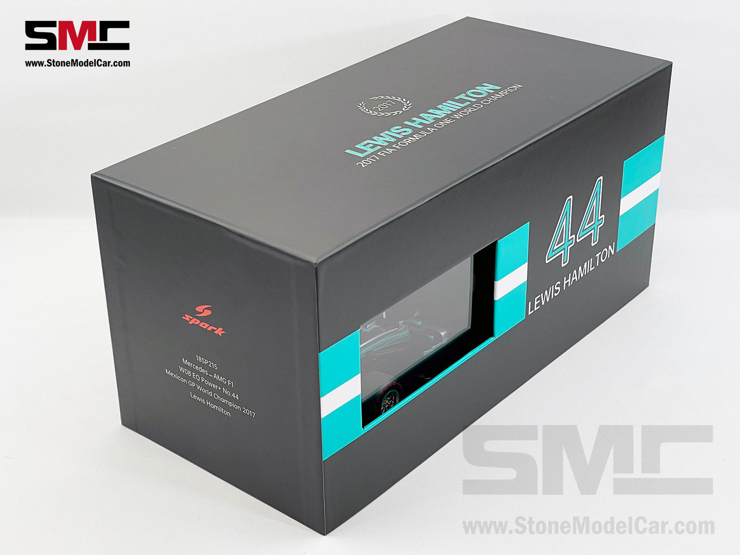 Mercedes F1 W08 #44 Lewis Hamilton Mexico GP 2017 4x World Champion 1:18 Spark with Figure