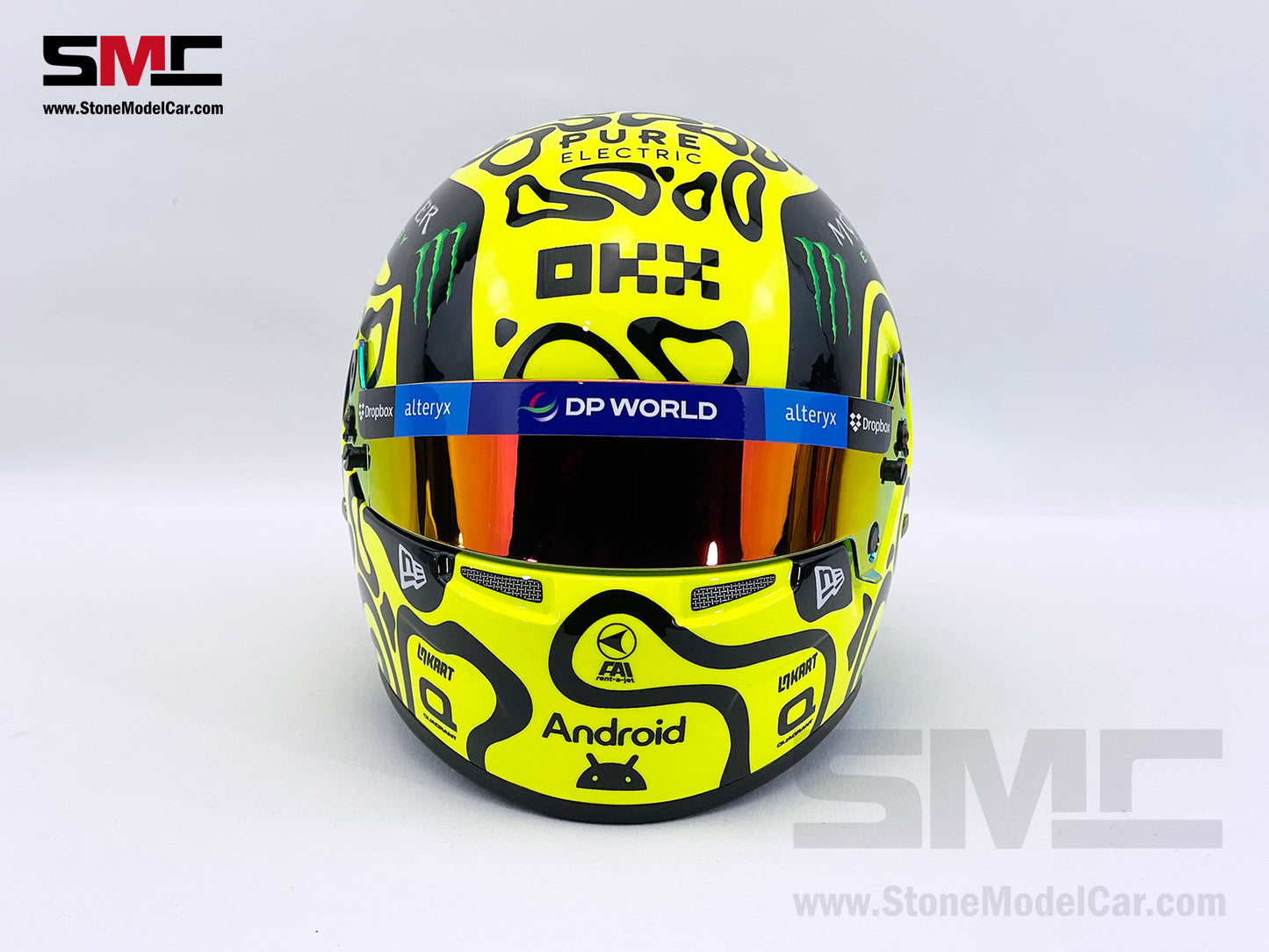 McLaren F1 MCL38 #4 Lando Norris Miami GP 2024 1st Career Win BELL 1:2 Miniature Helmet