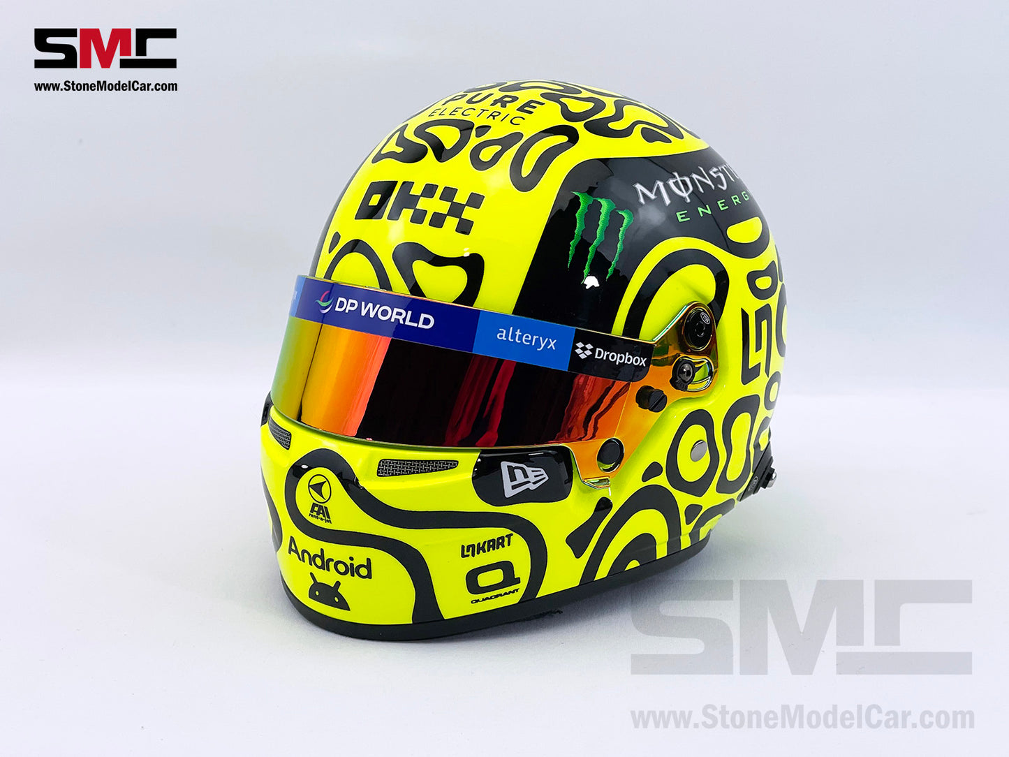 McLaren F1 MCL38 #4 Lando Norris Miami GP 2024 1st Career Win BELL 1:2 Miniature Helmet