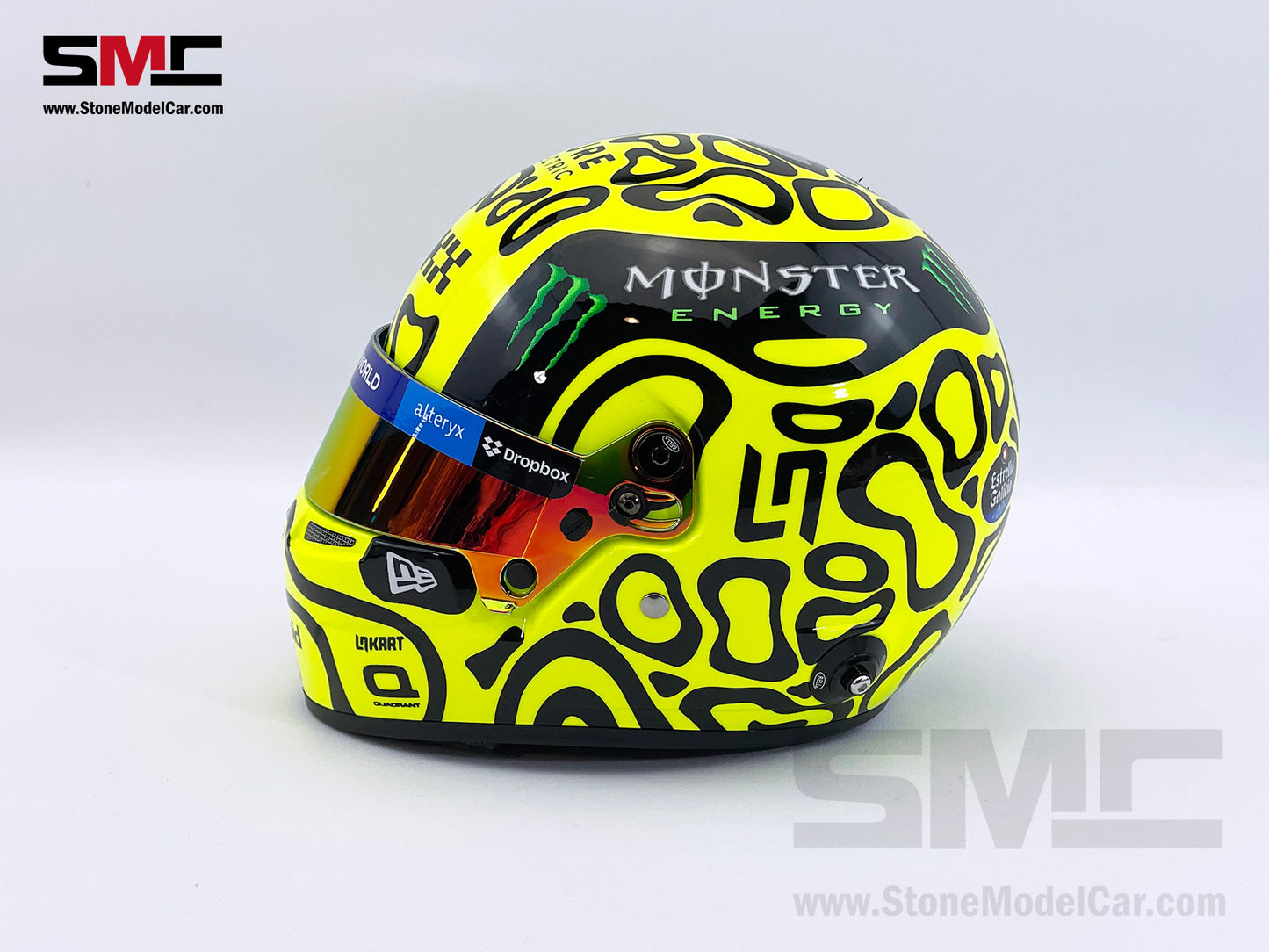 McLaren F1 MCL38 #4 Lando Norris Miami GP 2024 1st Career Win BELL 1:2 Miniature Helmet