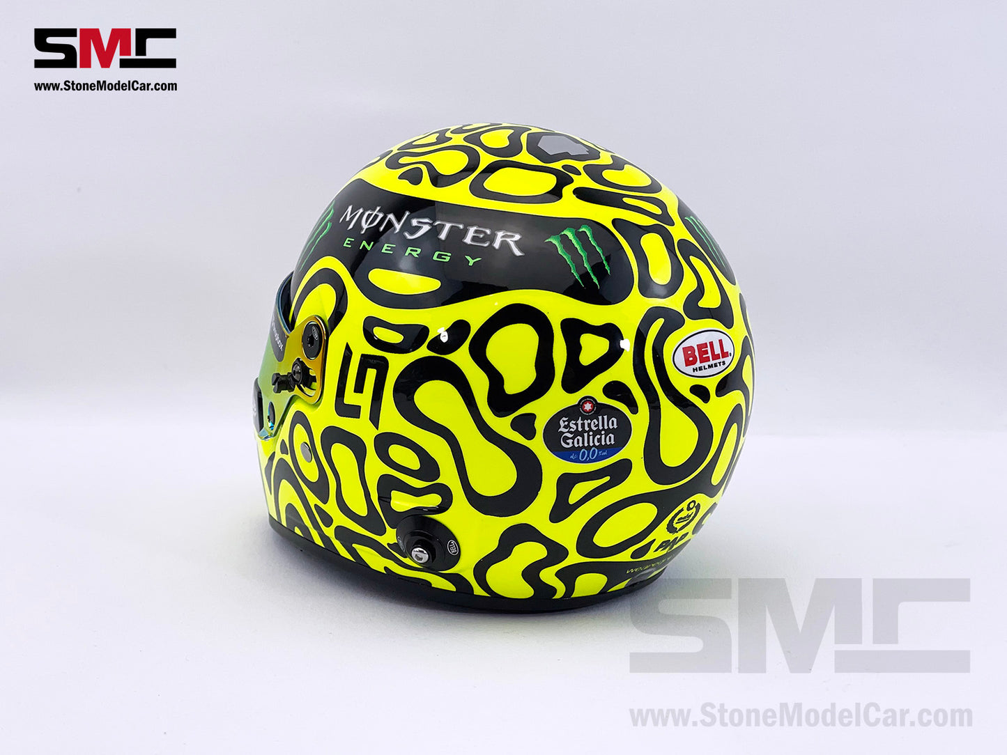 McLaren F1 MCL38 #4 Lando Norris Miami GP 2024 1st Career Win BELL 1:2 Miniature Helmet