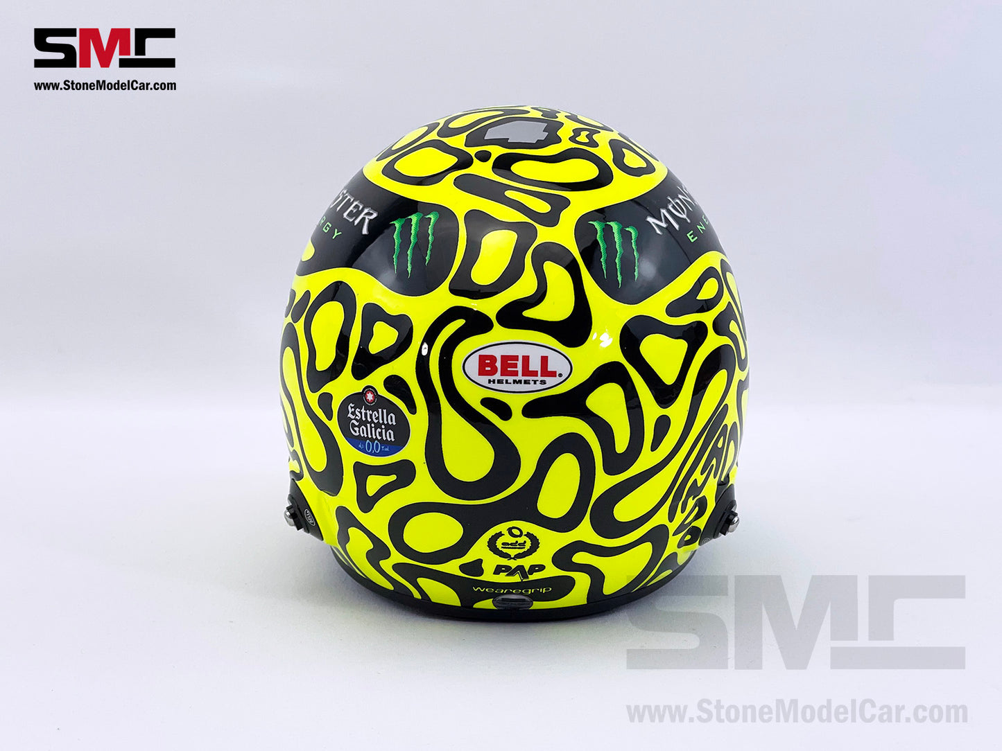 McLaren F1 MCL38 #4 Lando Norris Miami GP 2024 1st Career Win BELL 1:2 Miniature Helmet
