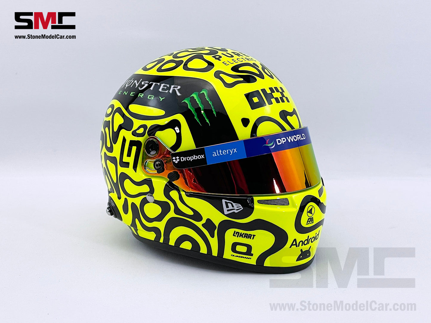 McLaren F1 MCL38 #4 Lando Norris Miami GP 2024 1st Career Win BELL 1:2 Miniature Helmet