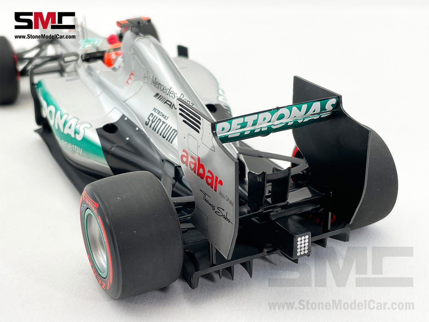 Mercedes AMG F1 W03 #7 Michael Schumacher Monaco GP 2012 Last Pole MINICHAMPS 1:18