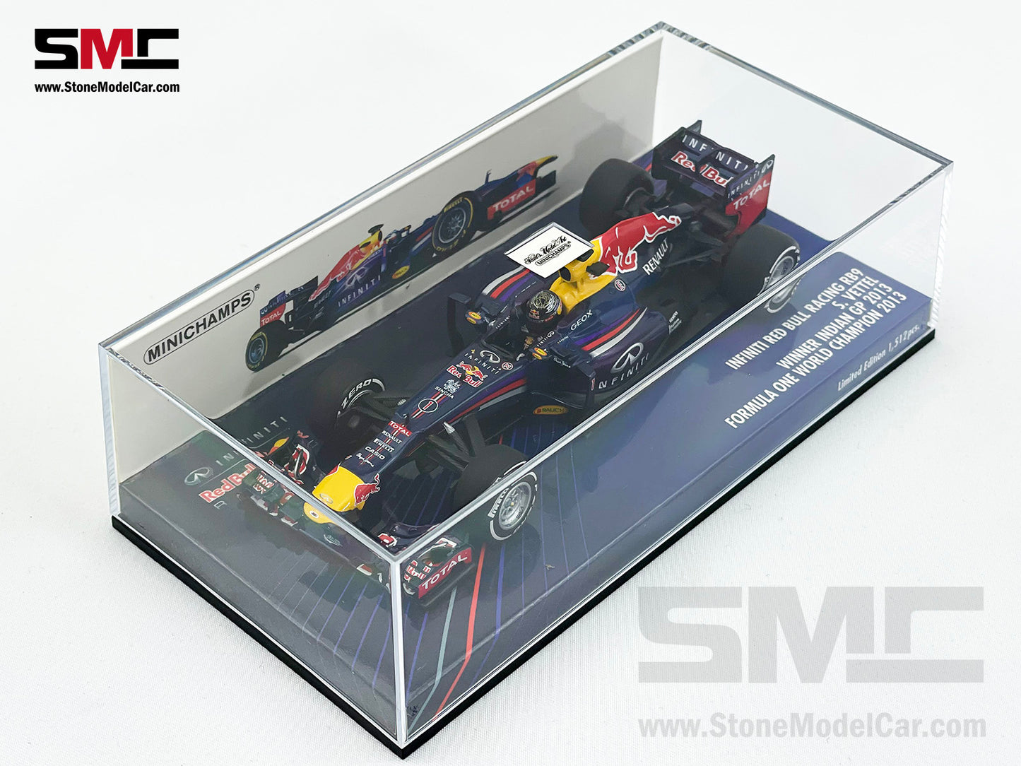 Red Bull F1 RB9 #1 Sebastian Vettel Indian GP 2013 4x Times World Champion 1:43 MINICHAMPS