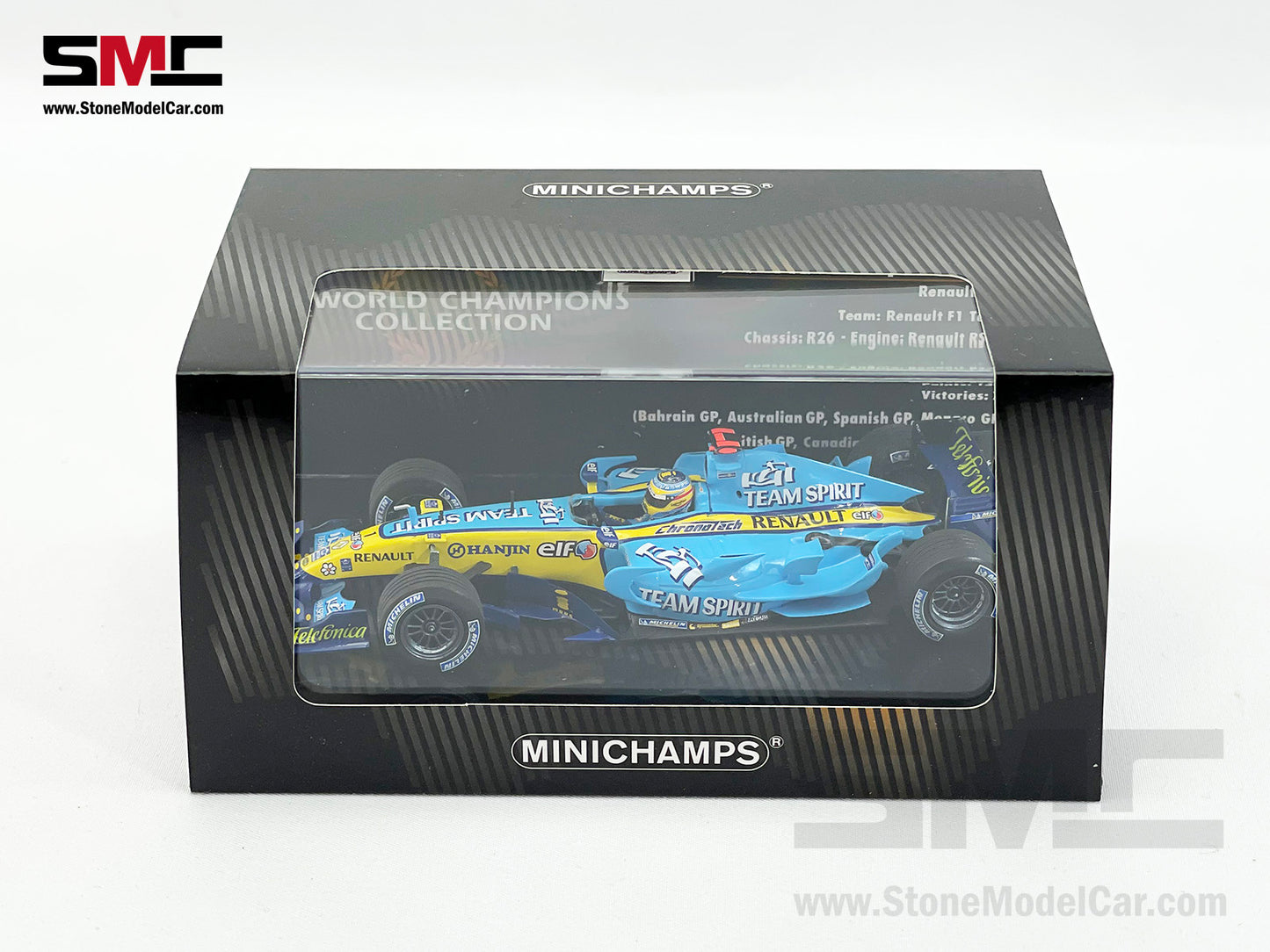 Renault F1 R26 #1 Fernando Alonso Brazil GP 2006 2x Times World Champion 1:43 MINICHAMPS