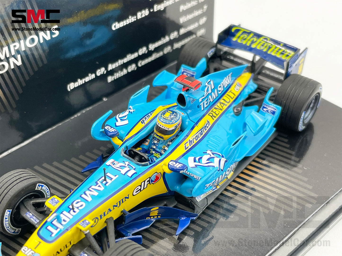Renault F1 R26 #1 Fernando Alonso Brazil GP 2006 2x Times World Champion 1:43 MINICHAMPS