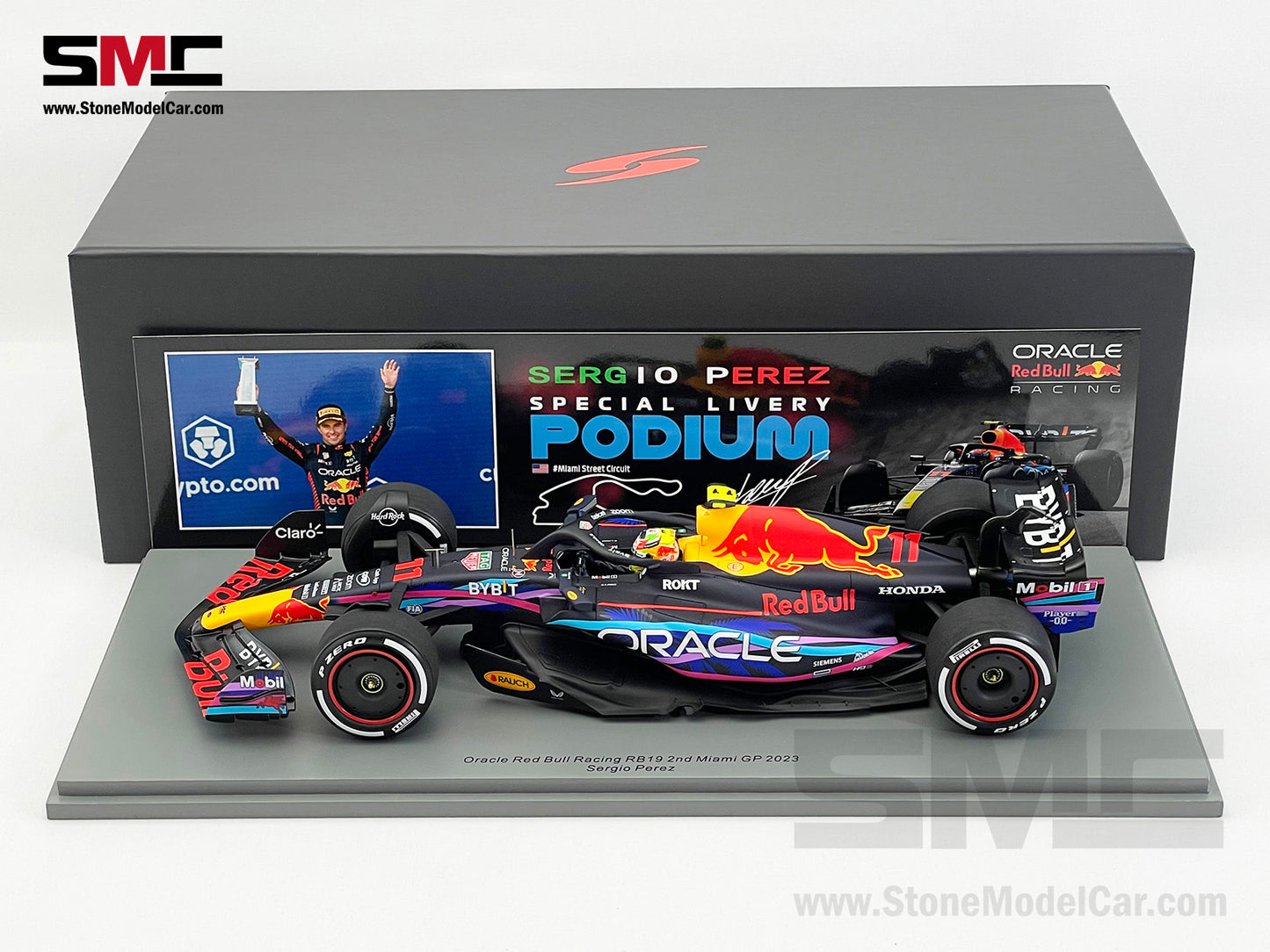 Red Bull F1 RB19 #11 Sergio Perez US Miami GP 2023 Special Livery Spark 1:18 18S896