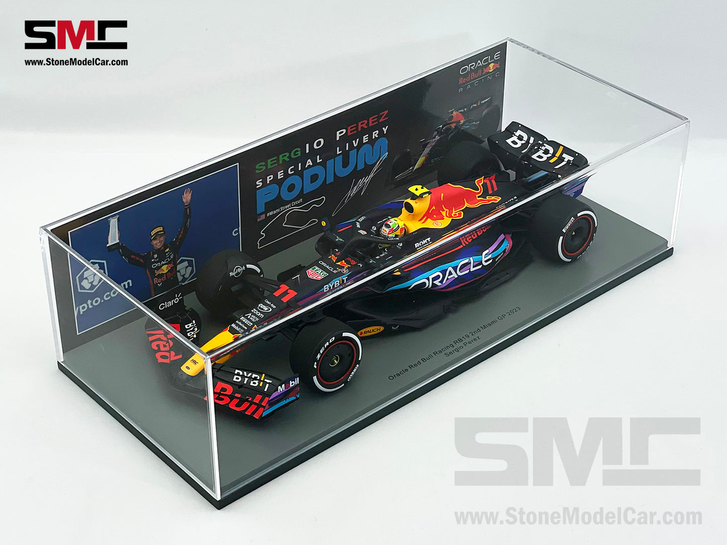 Red Bull F1 RB19 #11 Sergio Perez US Miami GP 2023 Special Livery Spark 1:18 18S896