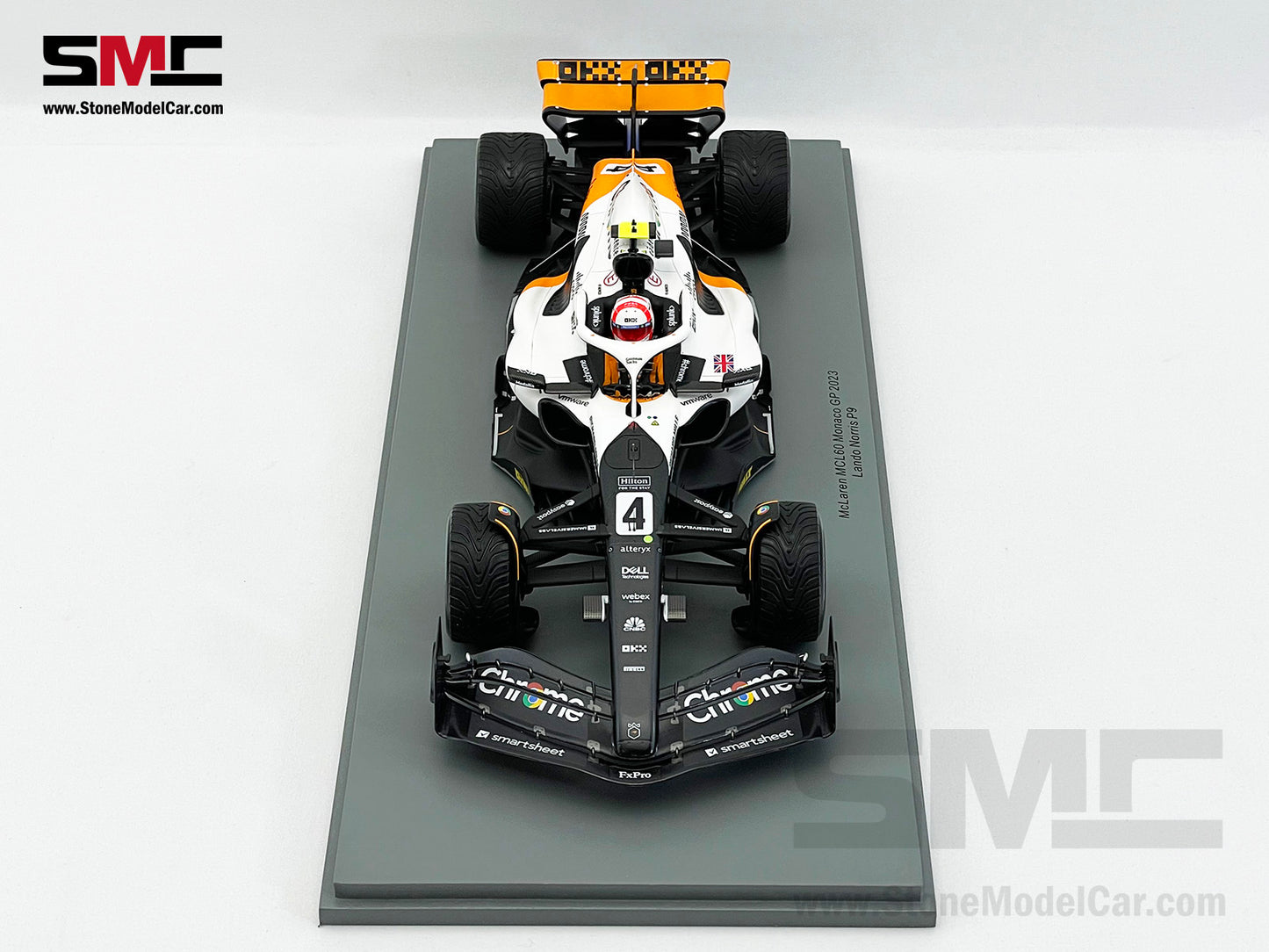 McLaren F1 MCL60 #4 Lando Norris 9th Monaco GP 2023 Special Livery Spark 1:18 18S898