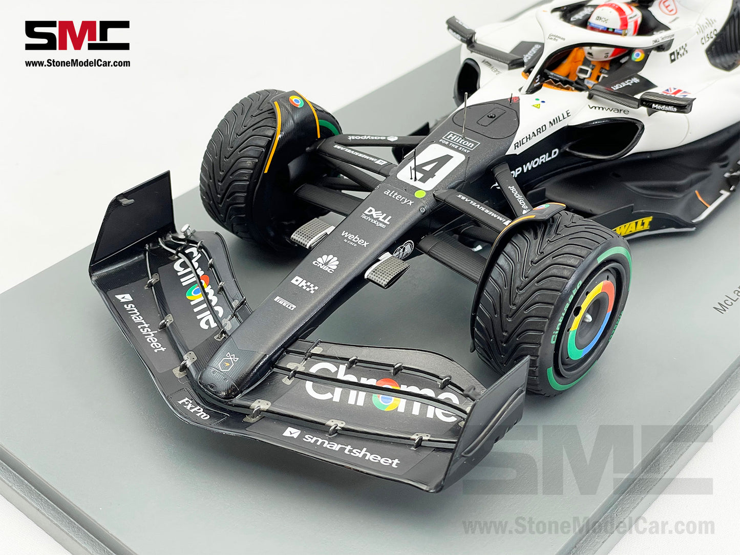 McLaren F1 MCL60 #4 Lando Norris 9th Monaco GP 2023 Special Livery Spark 1:18 18S898