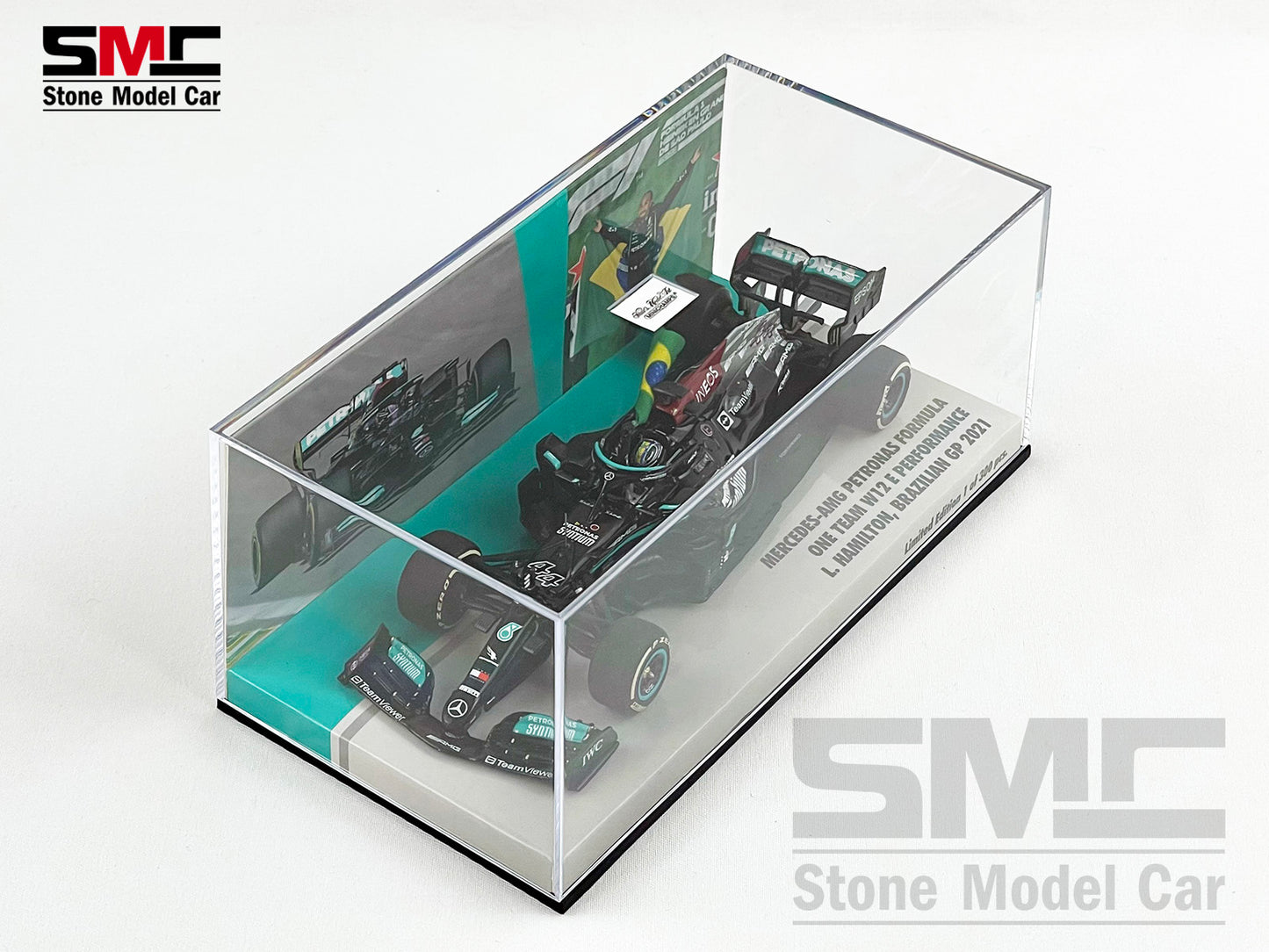 Mercedes AMG F1 W12 #44 Lewis Hamilton Brazil GP 2021 1:43 Minichamps