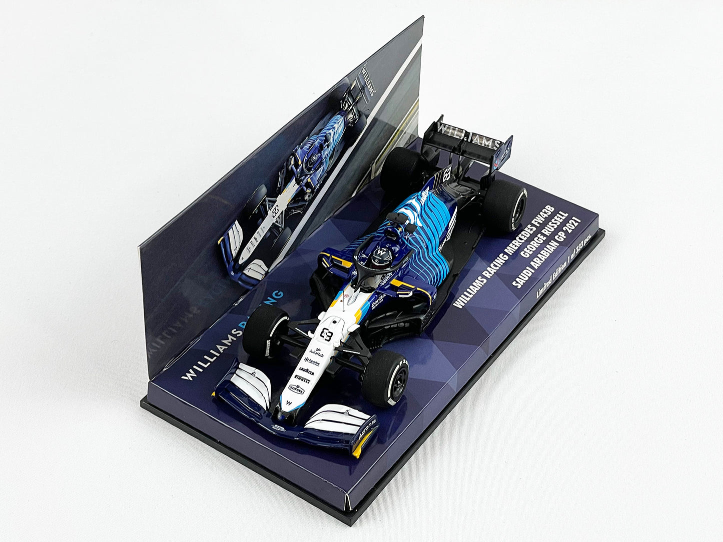 Williams F1 FW43B #63 George Russell Saudi Arabian GP 2021 1:43 MINICHAMPS