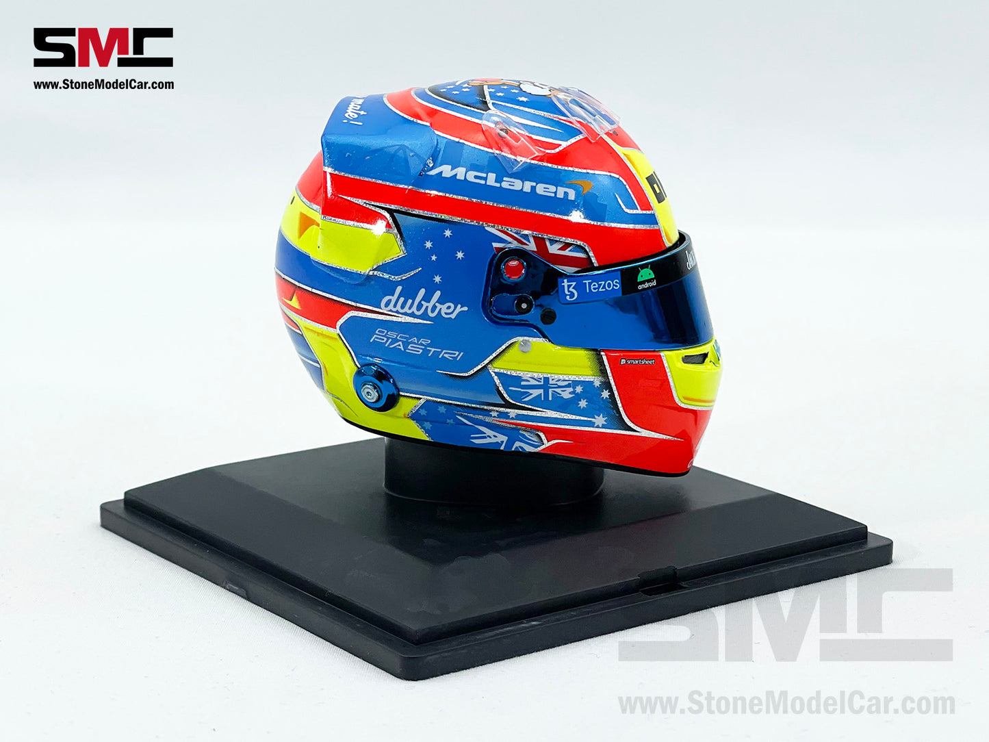 McLaren F1 MCL60 #81 Oscar Piastri Australian GP 2023 1st Career Point Spark 1:5 Miniature Helmet