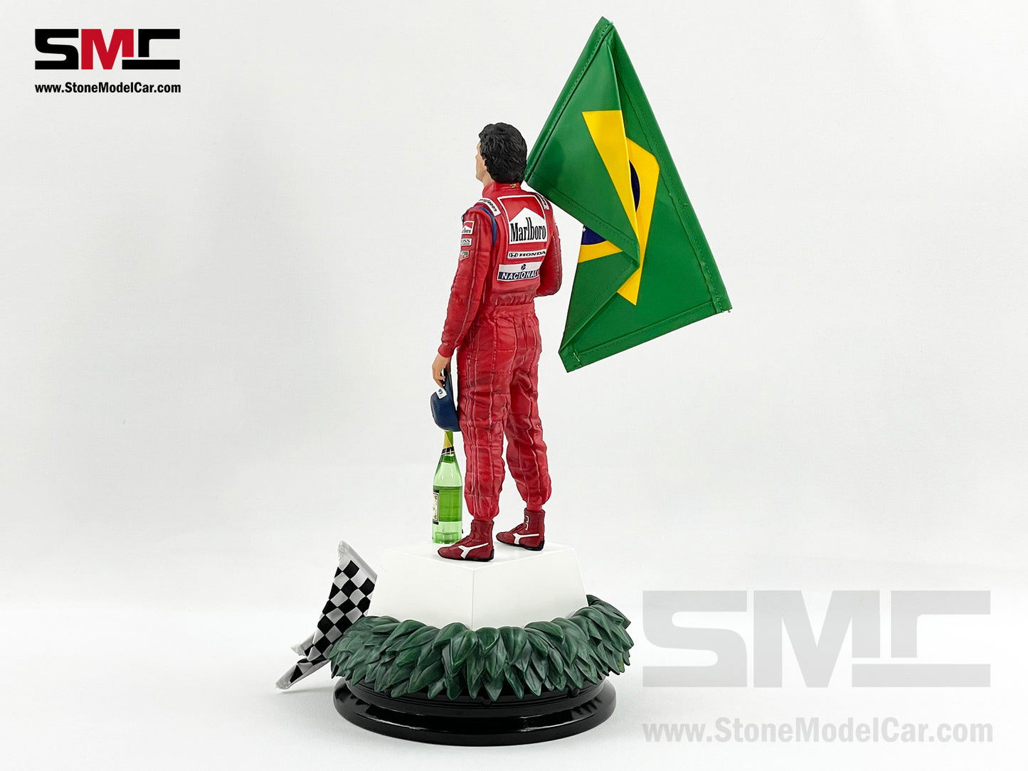 Mclaren F1 MP4/6 #1 Ayrton Senna Brazil GP 1991 World Champion Iron Studios 1:10 Figure with Marlboro Decal