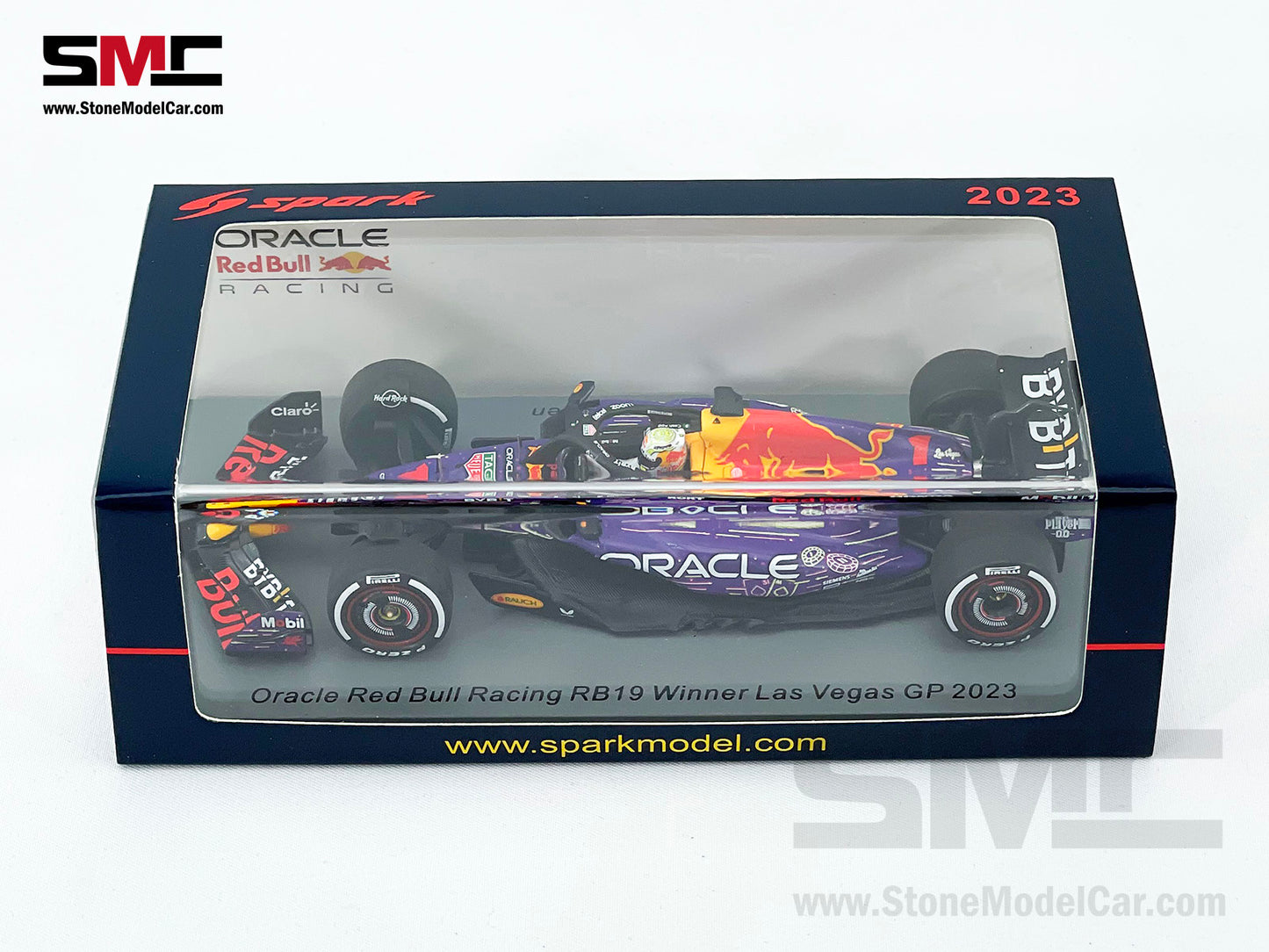 Red Bull F1 RB19 #1 Max Verstappen Winner US Las Vegas GP 2023 World Champion Spark 1:43 S8934