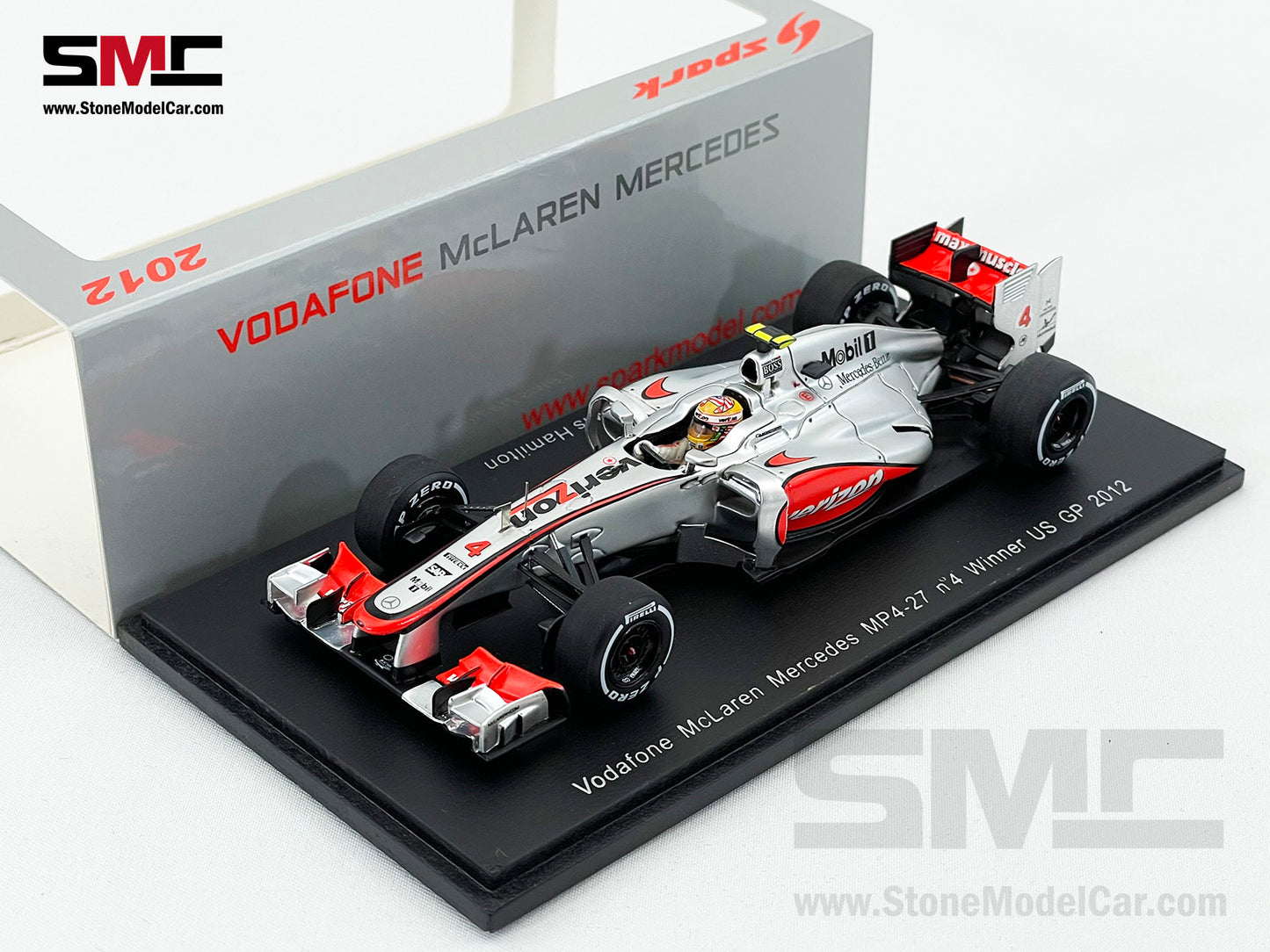 McLaren F1 MP4-27 #4 Lewis Hamilton US GP Austin 2012 Winner 1:43 Spark S3048