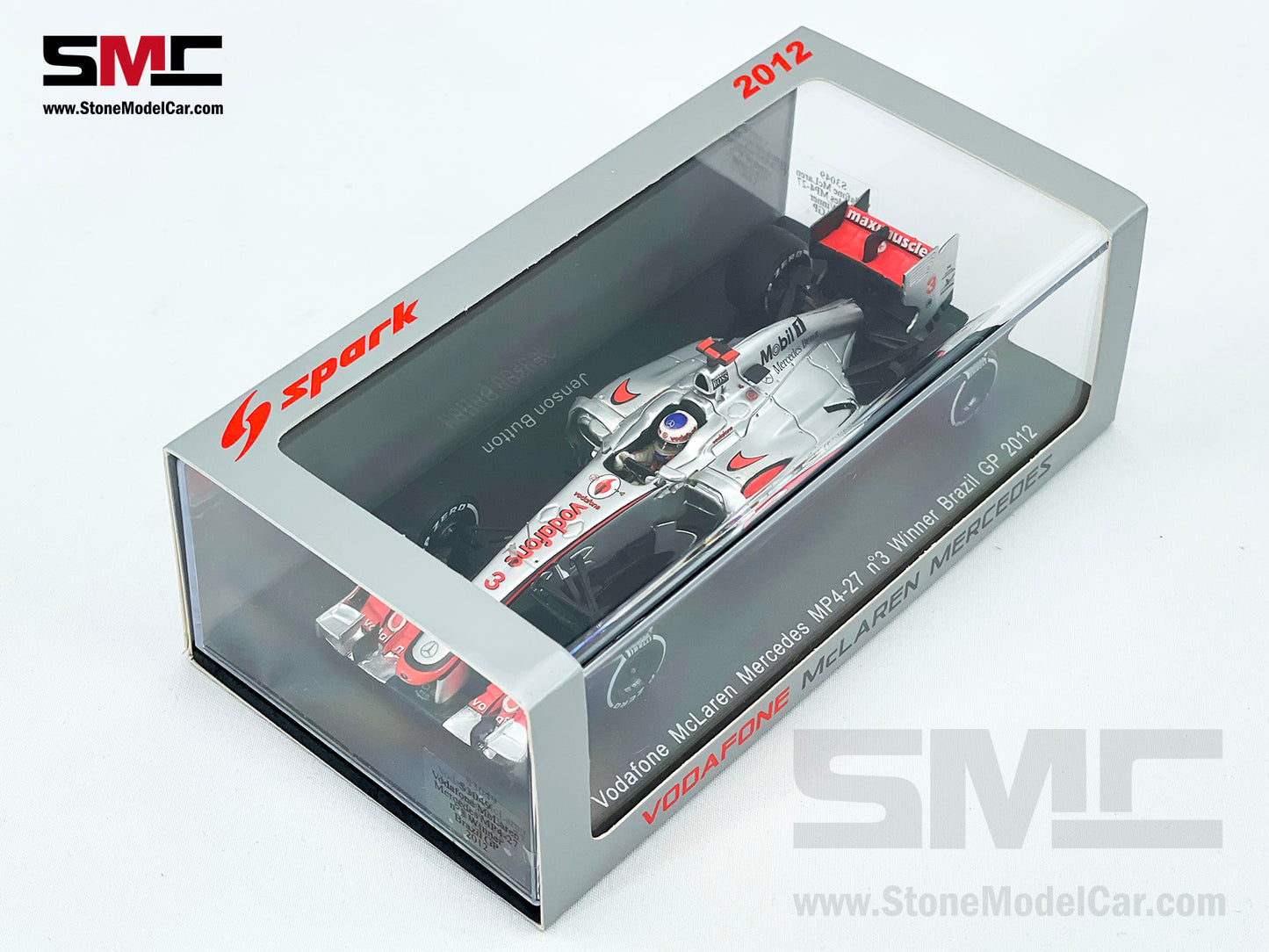 McLaren F1 MP4-27 #3 Jenson Button Brazilian GP 2012 Last Career Win 1:43 Spark S3049