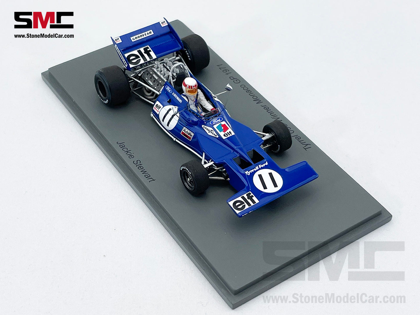 Tyrrell 003 F1 #11 Jackie Stewart Monaco GP 1971 Winner 1:43 Spark S7213