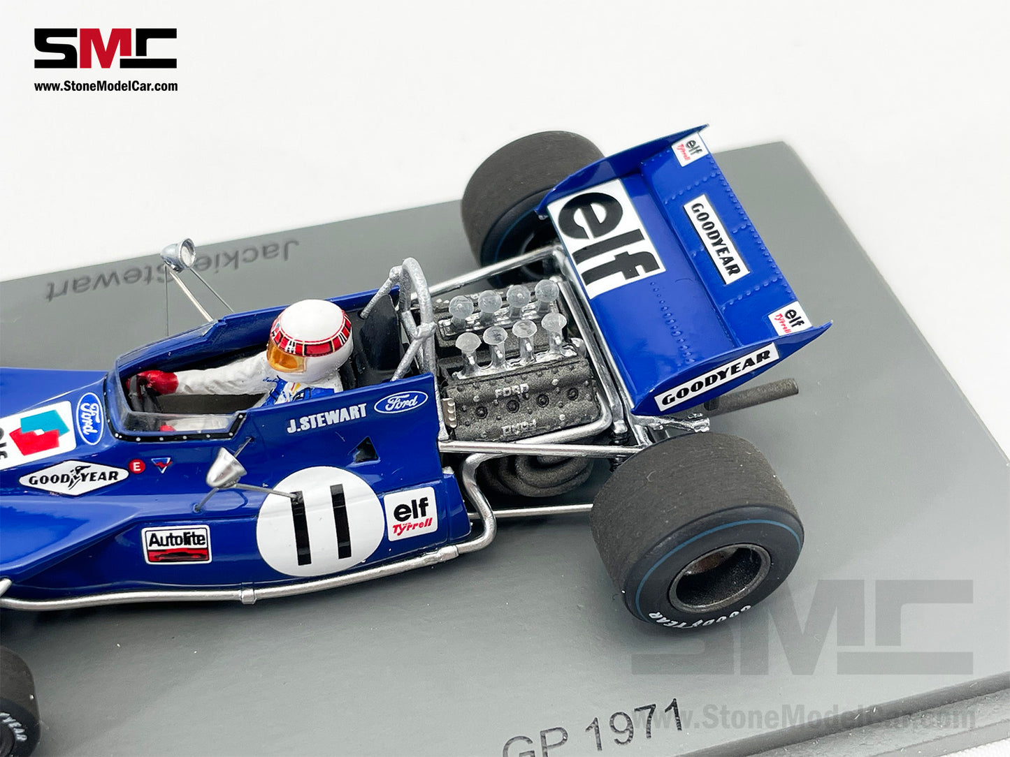 Tyrrell 003 F1 #11 Jackie Stewart Monaco GP 1971 Winner 1:43 Spark S7213