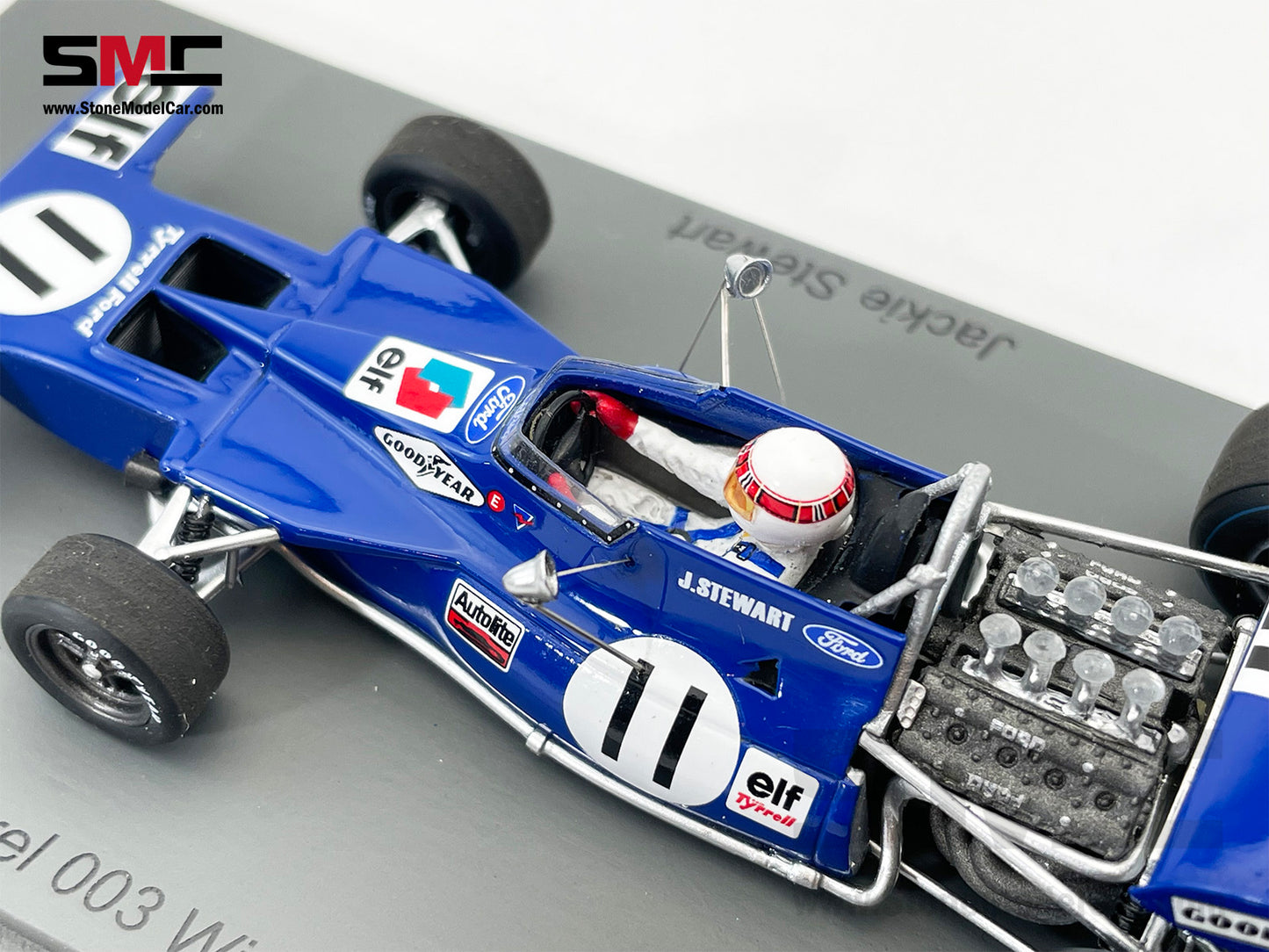 Tyrrell 003 F1 #11 Jackie Stewart Monaco GP 1971 Winner 1:43 Spark S7213