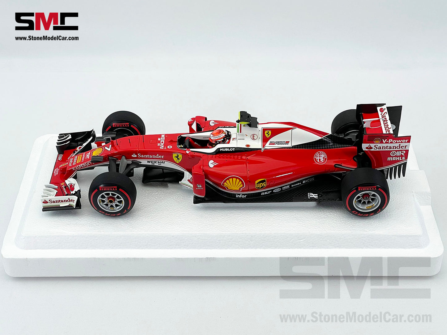 BBR 1:18 Ferrari F1 SF16-H #7 Kimi Raikkonen China GP 2016 BBR181617 Diecast Gift