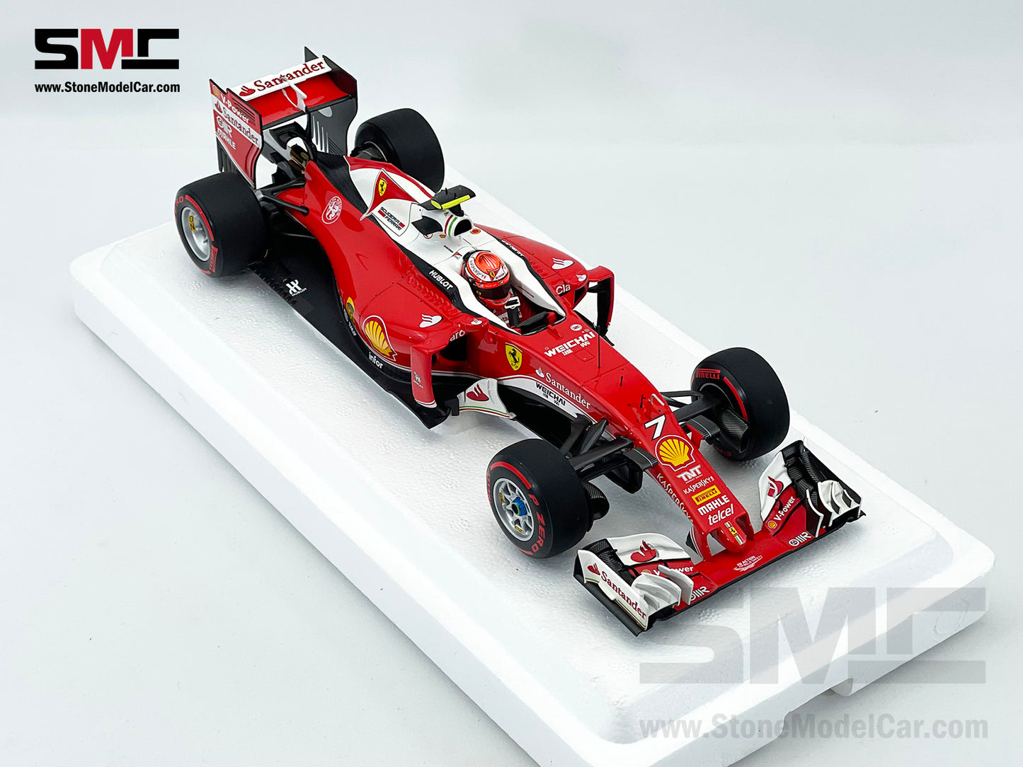 BBR 1:18 Ferrari F1 SF16-H #7 Kimi Raikkonen China GP 2016 BBR181617 Diecast Gift