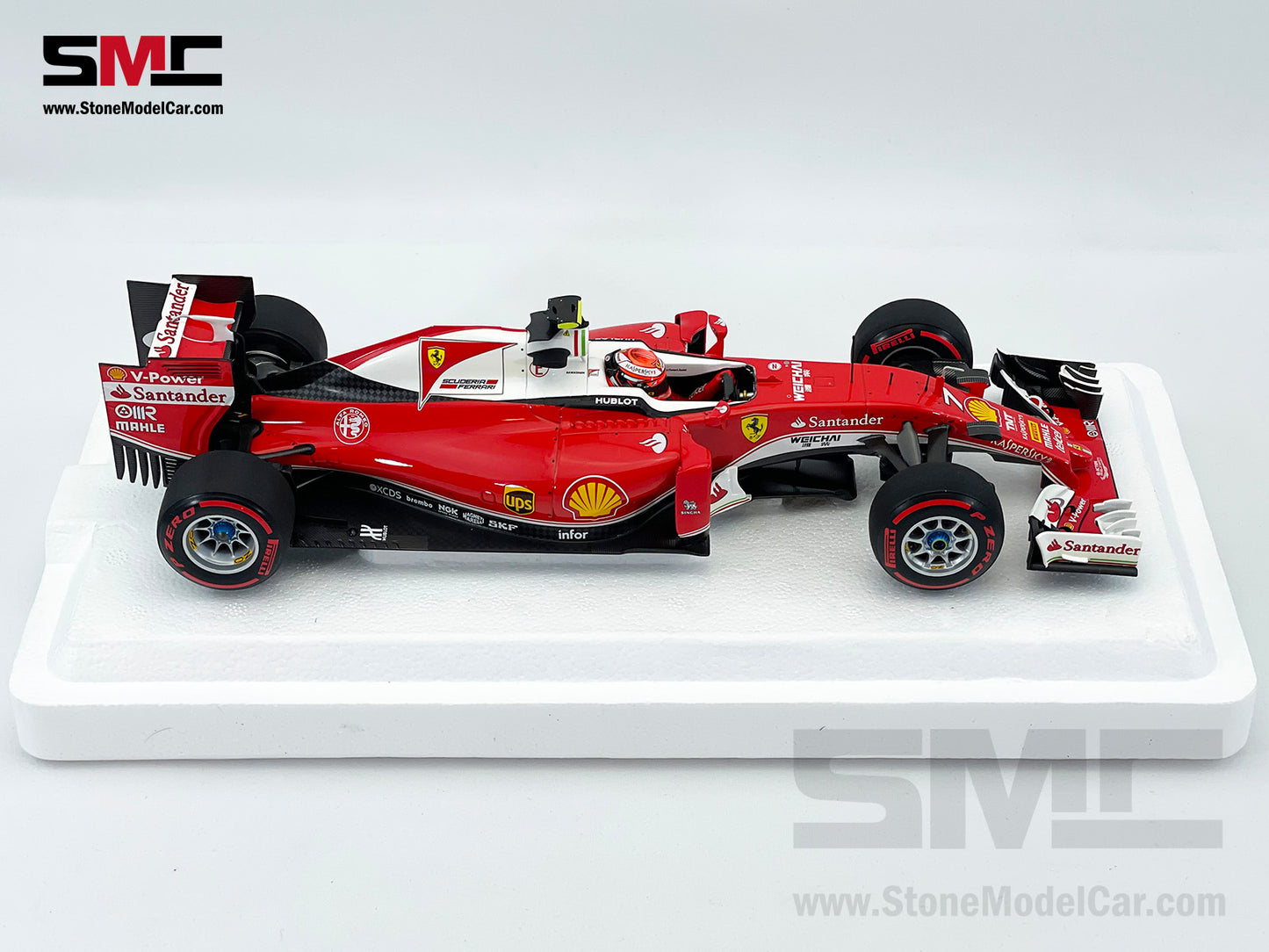 BBR 1:18 Ferrari F1 SF16-H #7 Kimi Raikkonen China GP 2016 BBR181617 Diecast Gift