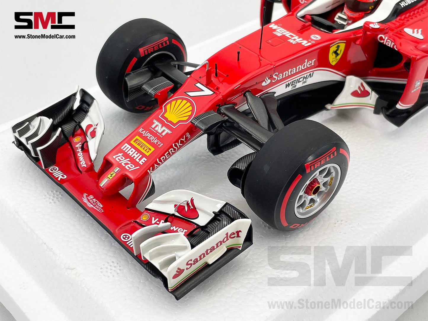 BBR 1:18 Ferrari F1 SF16-H #7 Kimi Raikkonen China GP 2016 BBR181617 Diecast Gift
