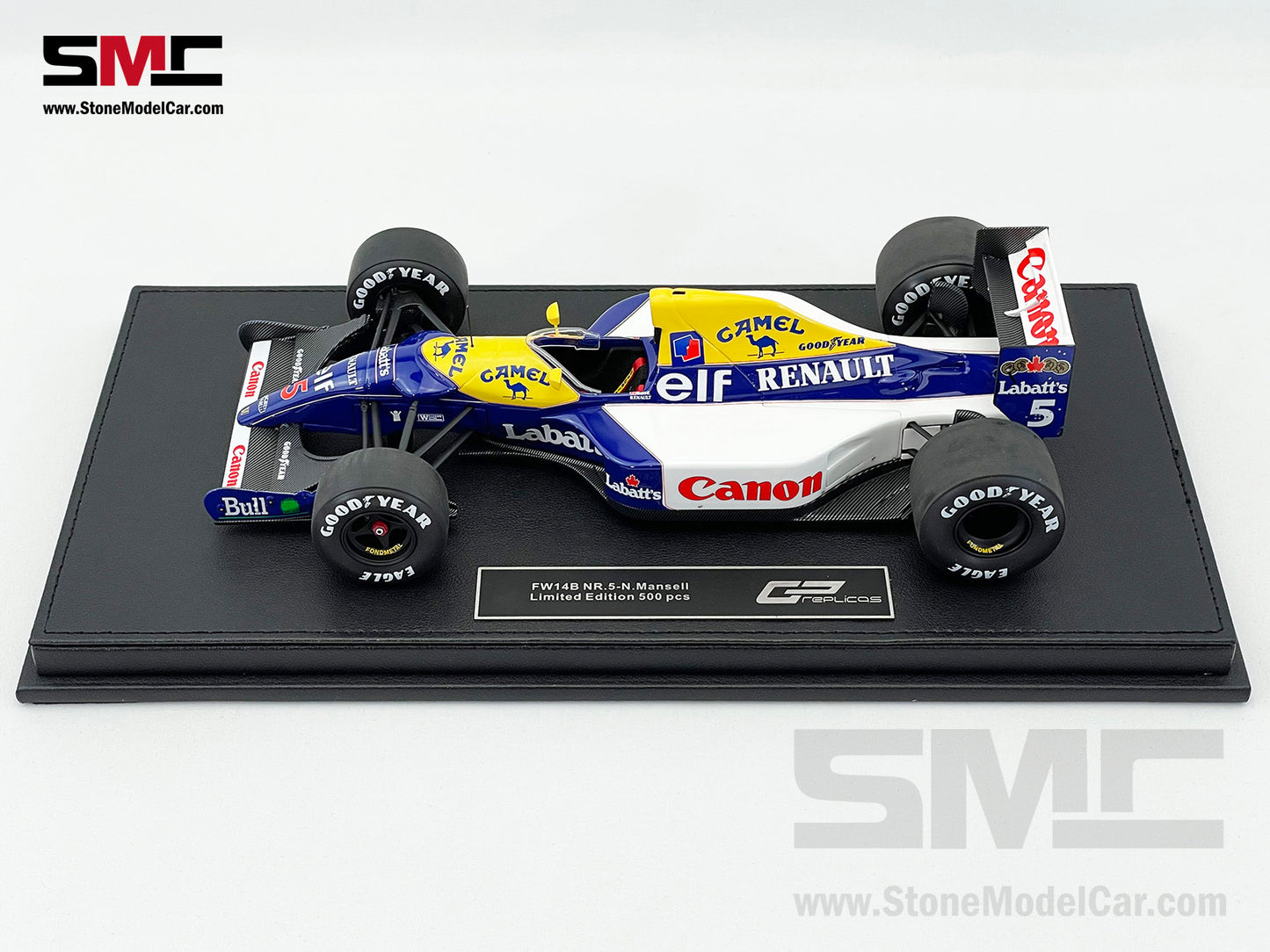 Williams F1 FW14B #5 Nigel Mansell 1992 World Champion 1:18 GP Replicas with CAMEL Decal